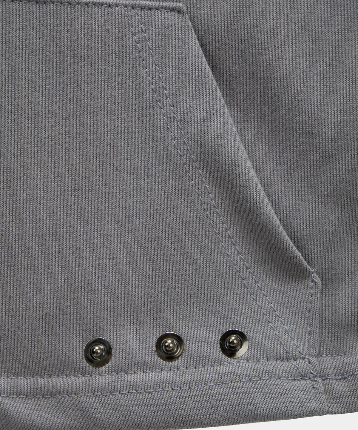 에트오소메(ETRE AU SOMMET) Zipper Halter Turtleneck Point Pocket Hoodie (Gray)
