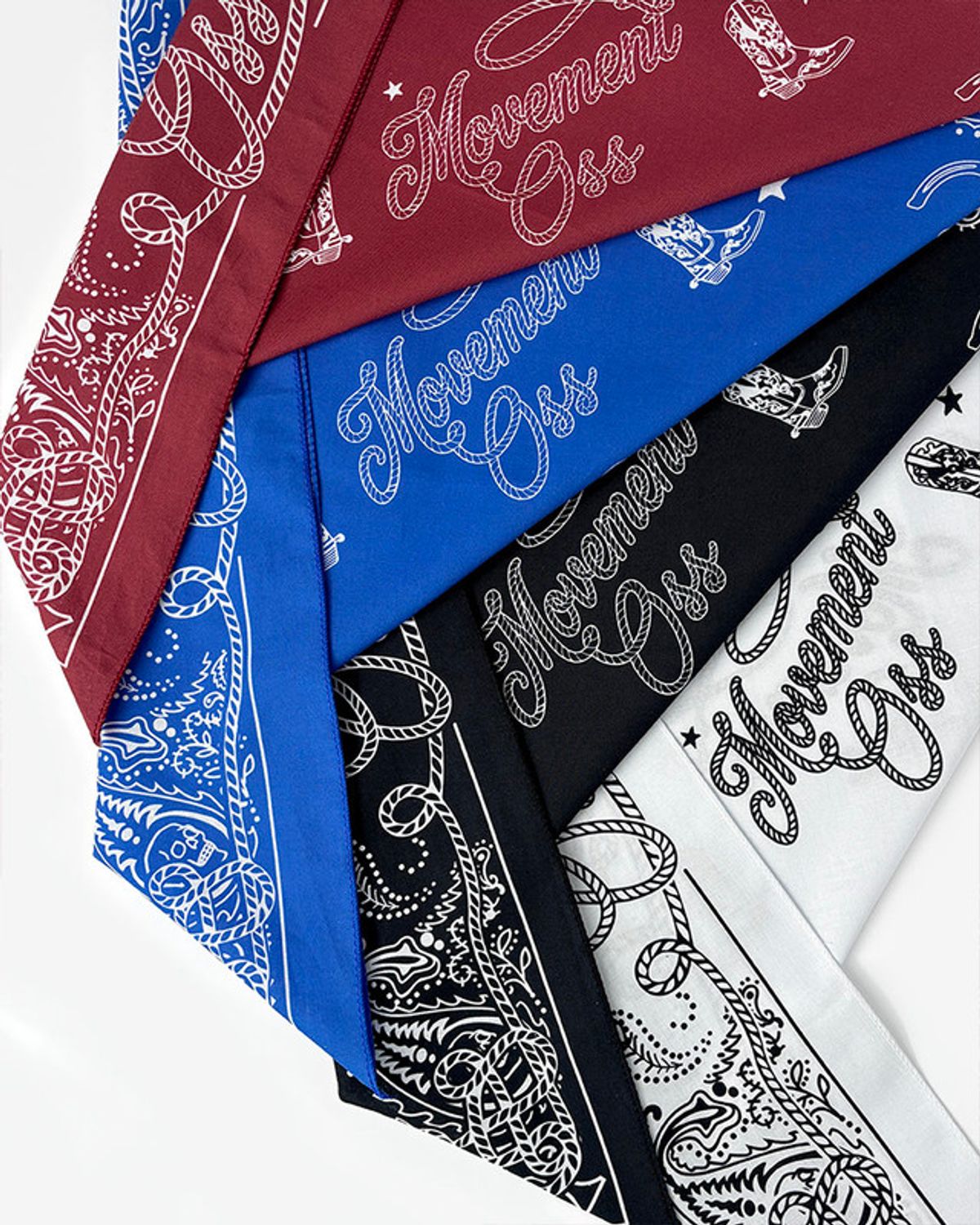 오스무브(OSSMOVE) 웨스턴 반다나/블랙
