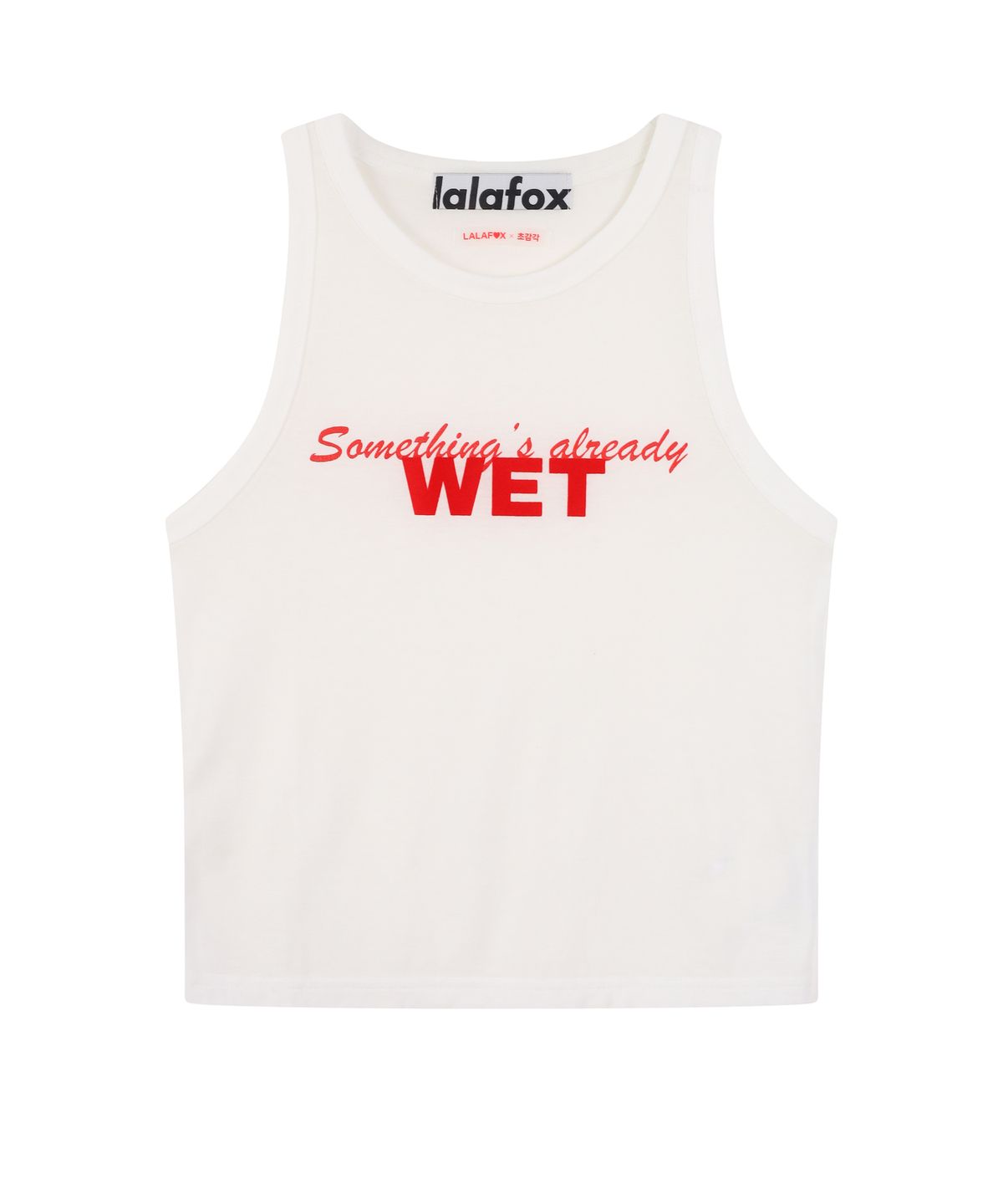 라라폭스(LALAFOX) 라라폭스X초감각 LAYERED SEE THROUGH WET SLEEVELESS WHITE BS2CV010