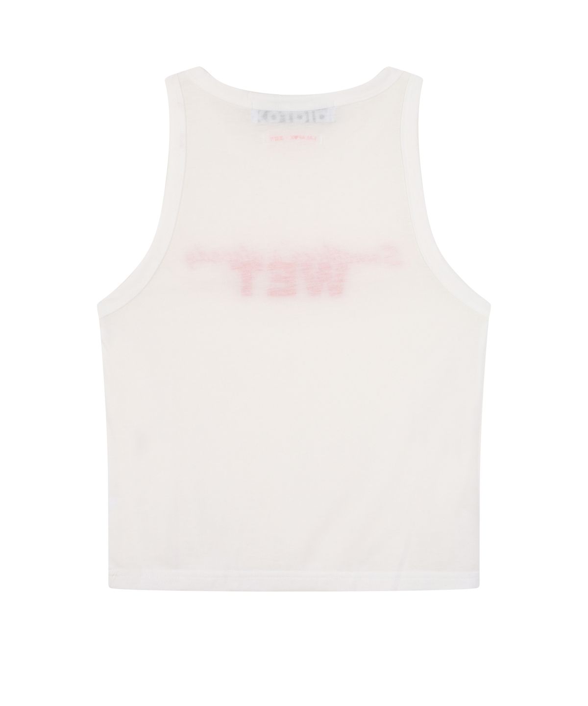 라라폭스(LALAFOX) 라라폭스X초감각 LAYERED SEE THROUGH WET SLEEVELESS WHITE BS2CV010
