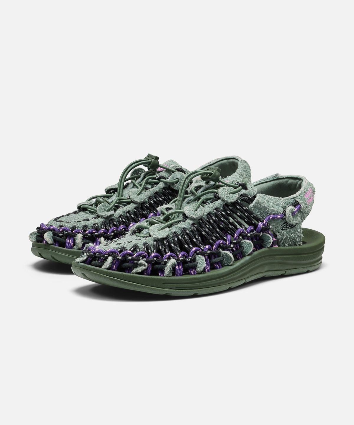 킨(KEEN) [KEEN x HENRIK VIBSKOV] 유니크 레더 남여공용 샌들 GREEN SPRING