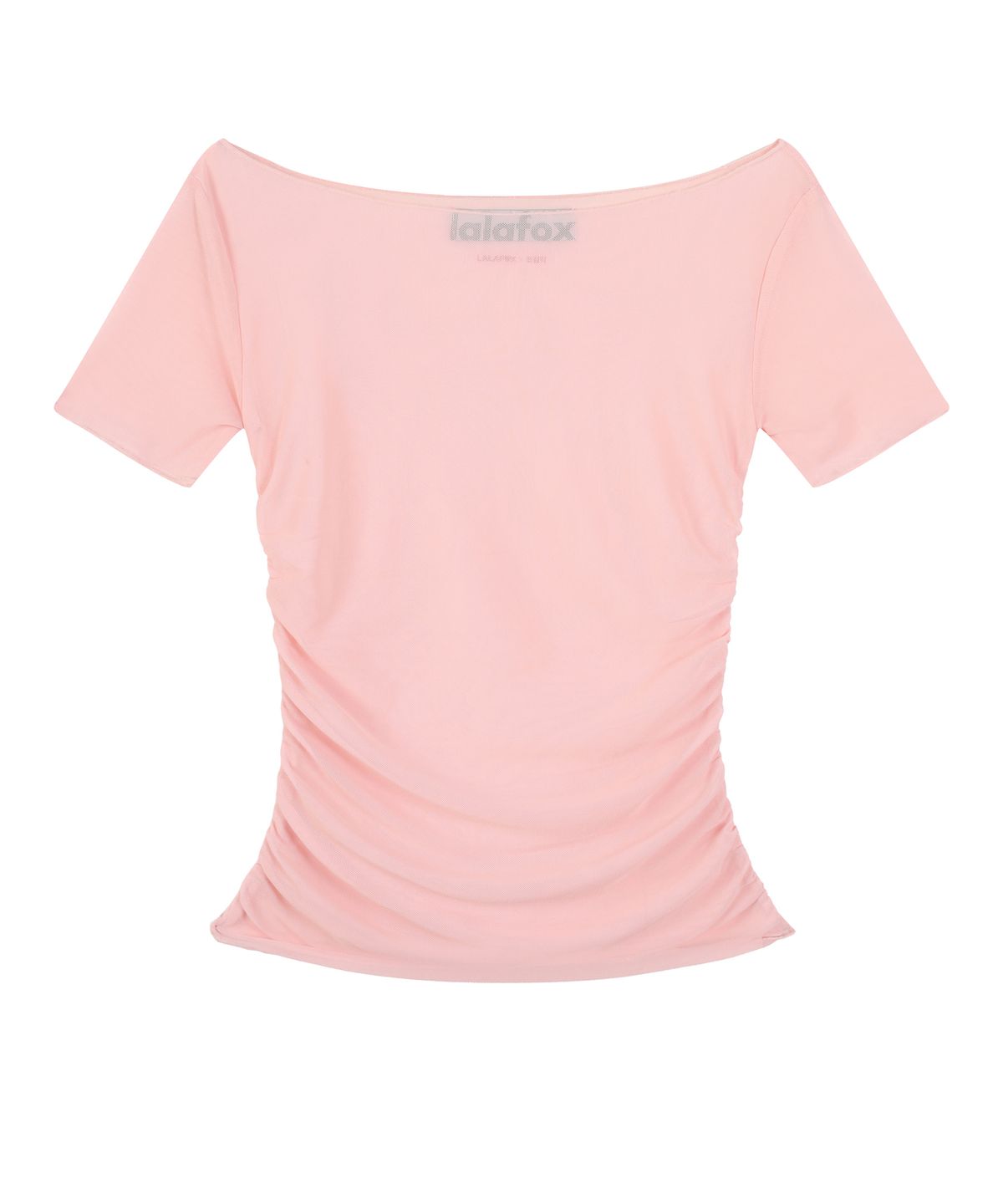 라라폭스(LALAFOX) 라라폭스X초감각 LAYERED SEE THROUGH OFF SHOULDER TOP PINK BS2CH028