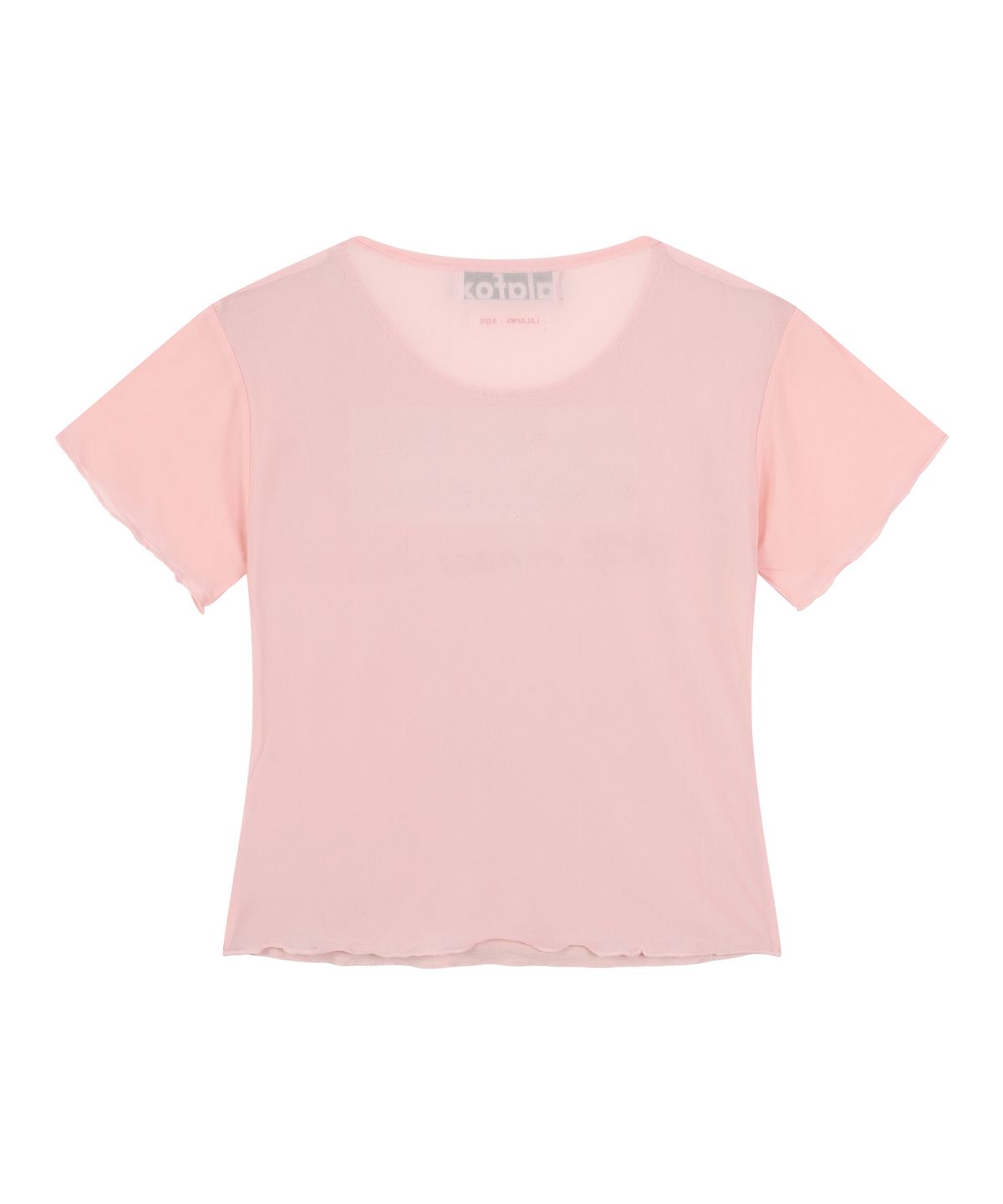 라라폭스(LALAFOX) 라라폭스X초감각 LAYERED SEE THROUGH YES TEE PINK BS2CH030