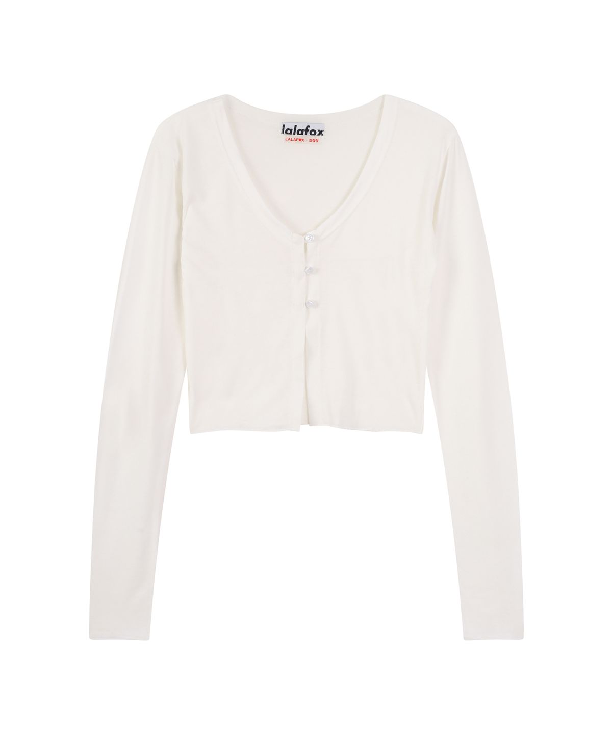 라라폭스(LALAFOX) 라라폭스X초감각 SEE THROUGH CARDIGAN WHITE BS2CG001
