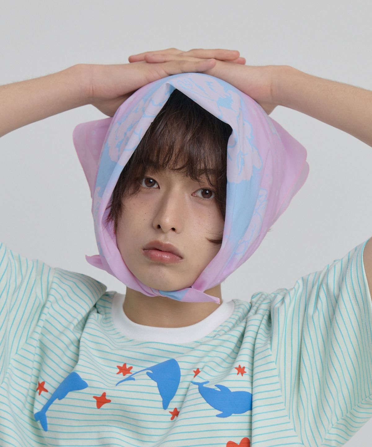 와이케이(WAIKEI) 스타 돌핀 반다나 핑크