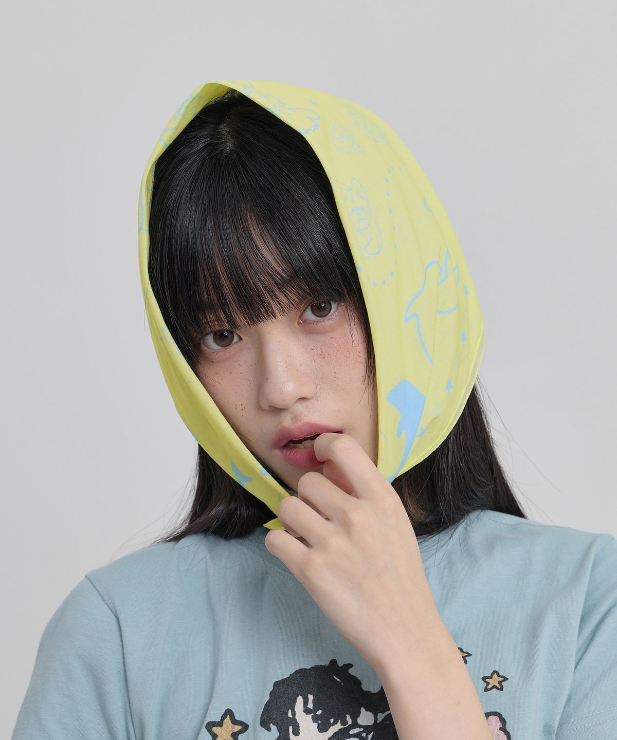 와이케이(WAIKEI) 스타 돌핀 반다나 레몬