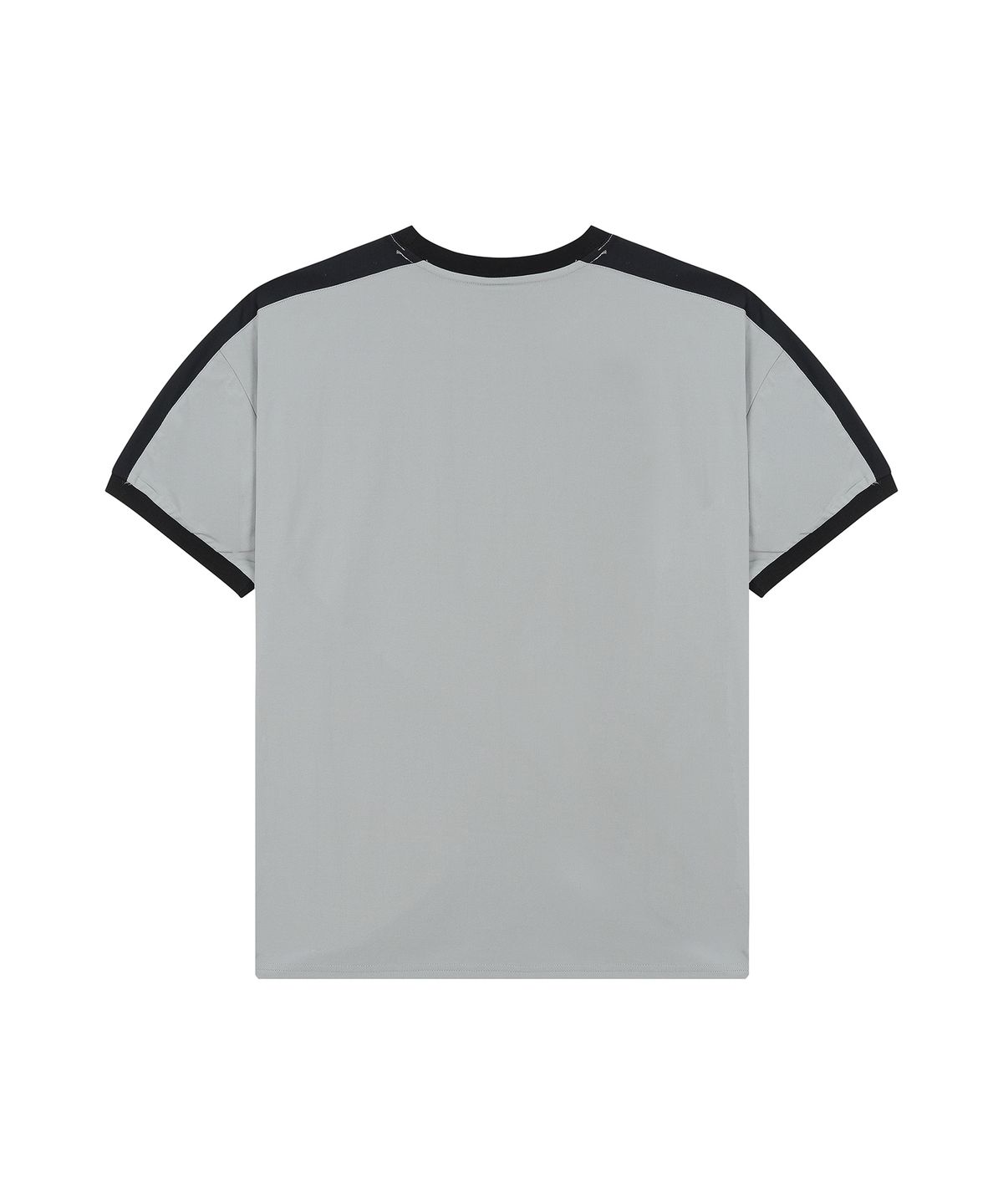 현피트(HYUNFIT) SHOULDER 2-STRIPES T-SHIRT-[GRAY]