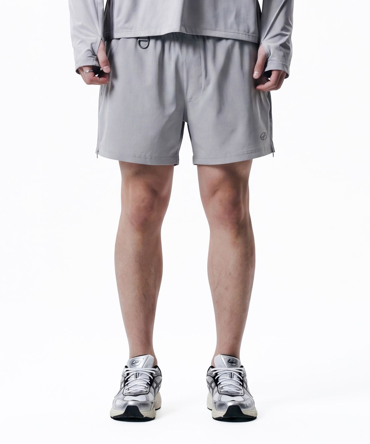 현피트(HYUNFIT) SIDE POINT SHORTS-[GRAY]