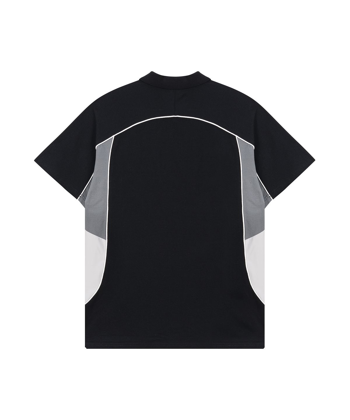 현피트(HYUNFIT) SPORTY COLLAR T-SHIRT-[BLACK]