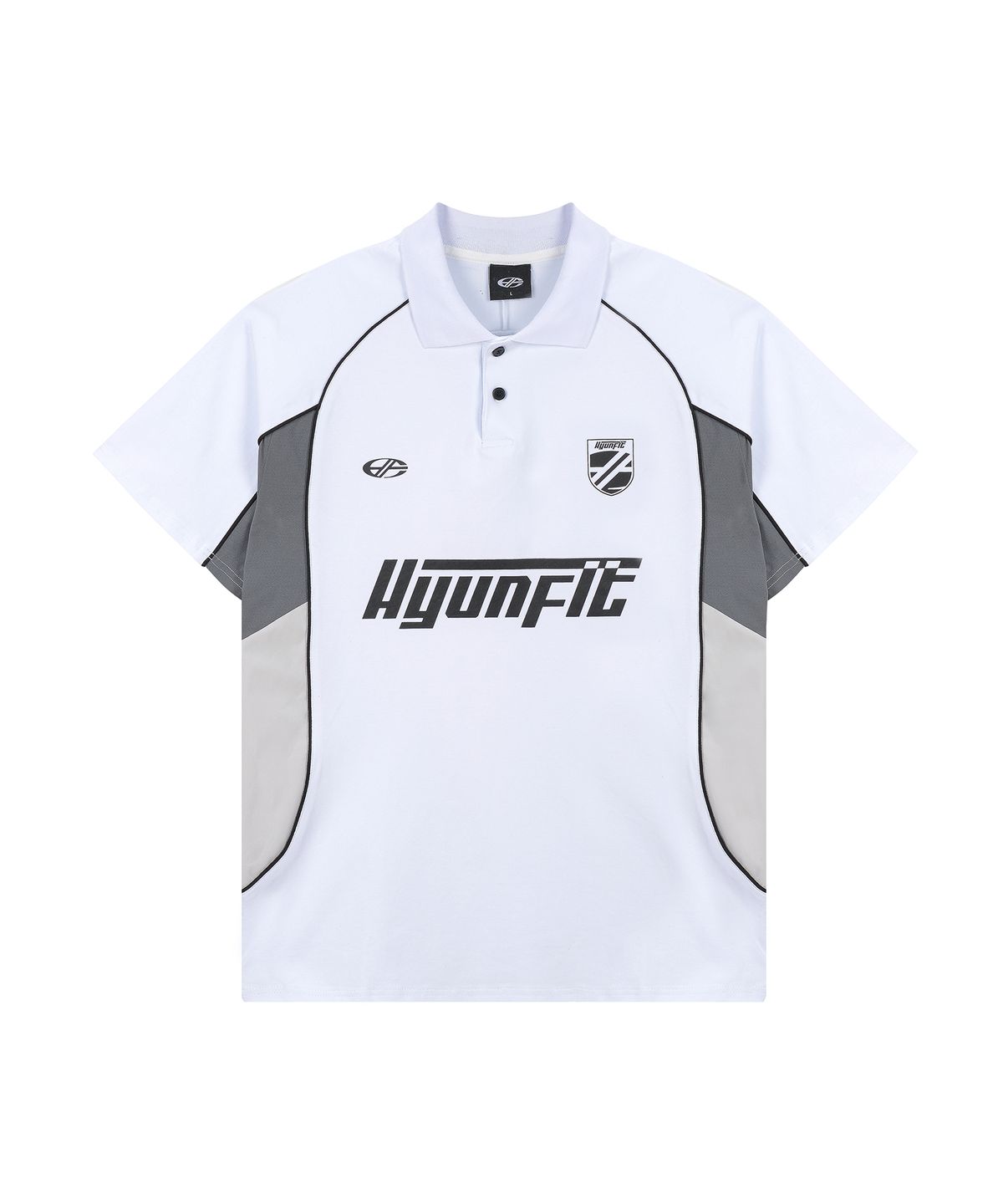 현피트(HYUNFIT) SPORTY COLLAR T-SHIRT-[WHITE]