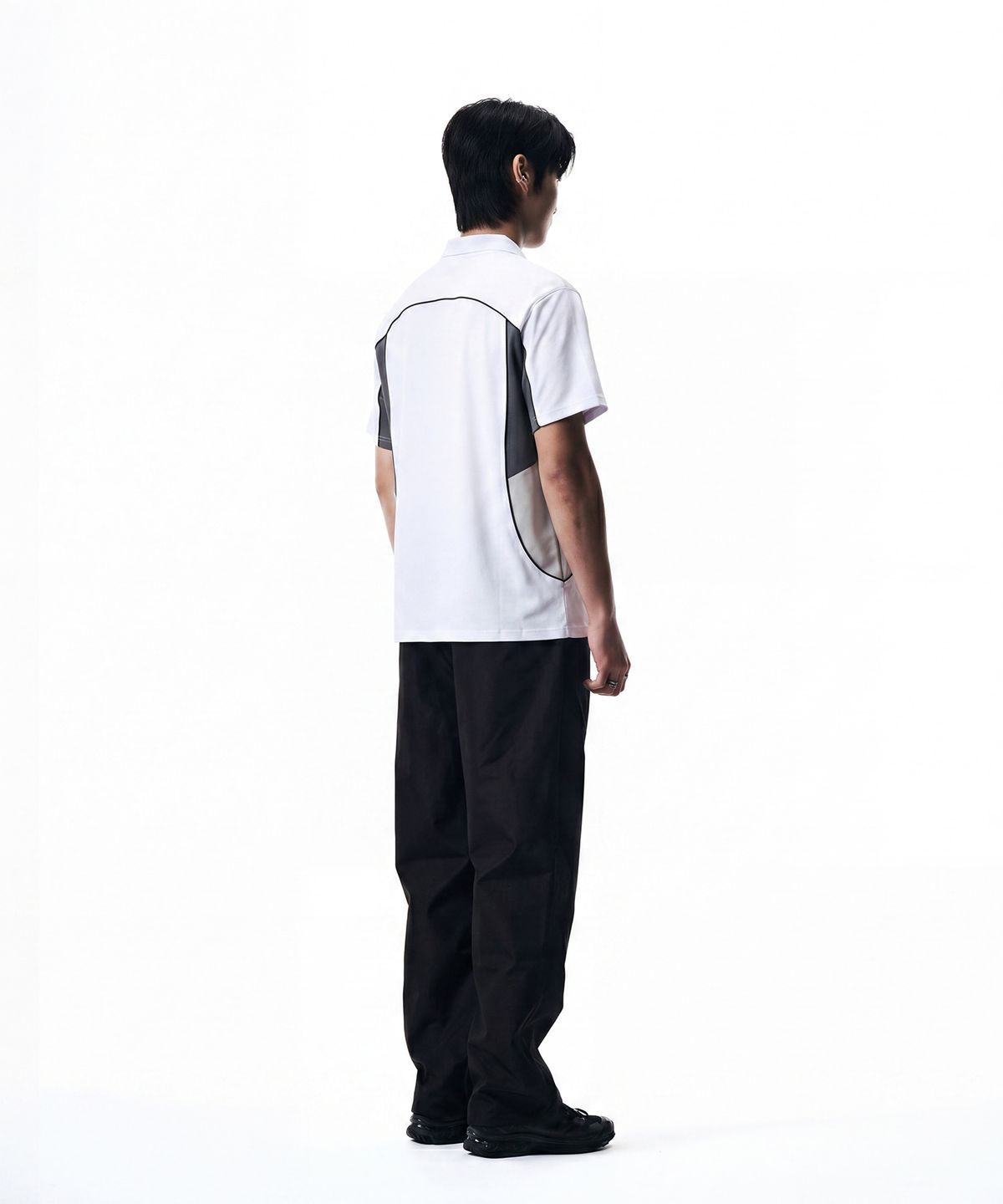 현피트(HYUNFIT) SPORTY COLLAR T-SHIRT-[WHITE]