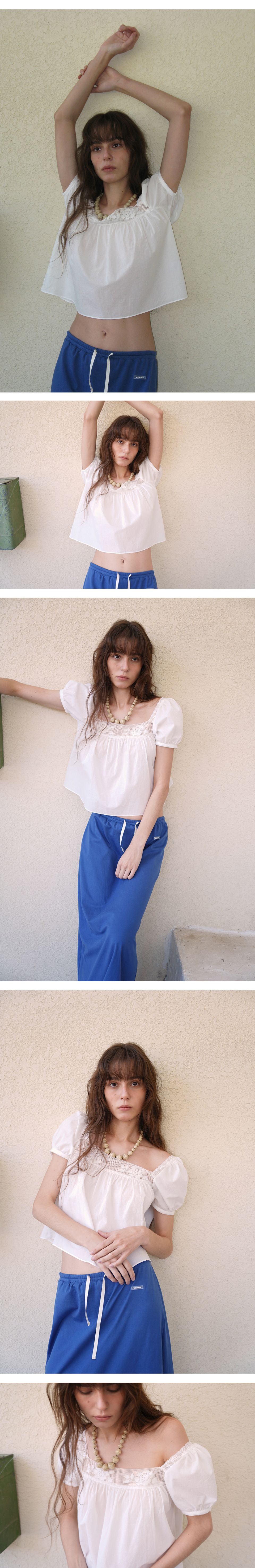トップス WITHOUTSUMMER Rose square blouse MUSINSA | WITHOUT SUMMER Rose Square Blouse