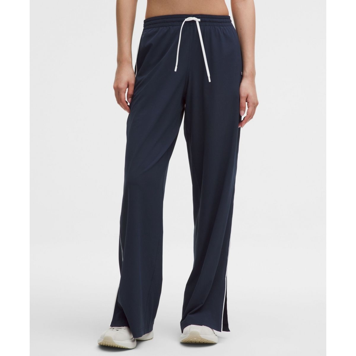 룰루레몬(LULULEMON) 코트 라이벌 와이드 레그 트랙 팬츠 *레귤러  CLBL WHT