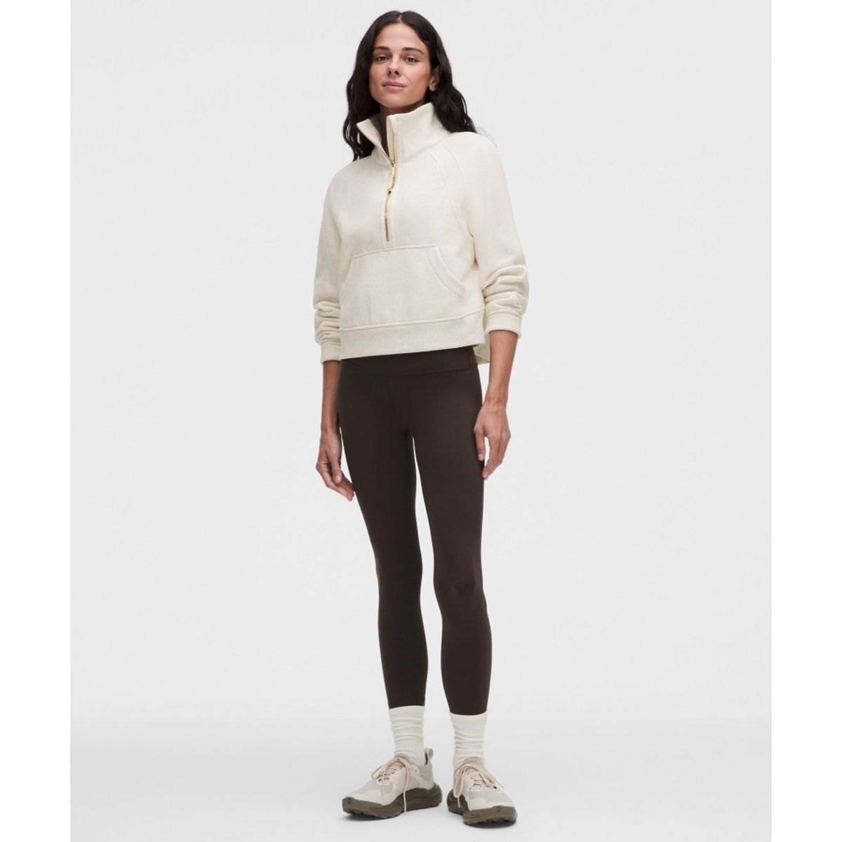 룰루레몬(LULULEMON) 스쿠바 오버사이즈드 퍼넬넥 하프집  HRLI GOLD