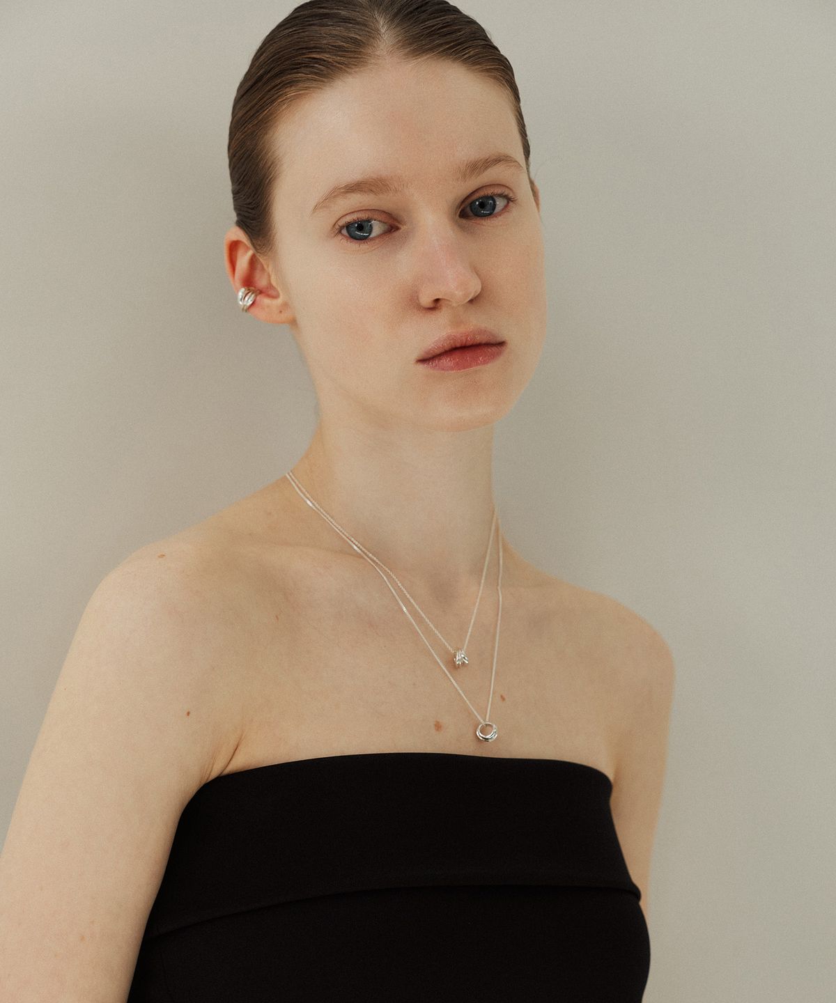 티에르노(TIERNO) E.011/LAYERED EAR CUFF