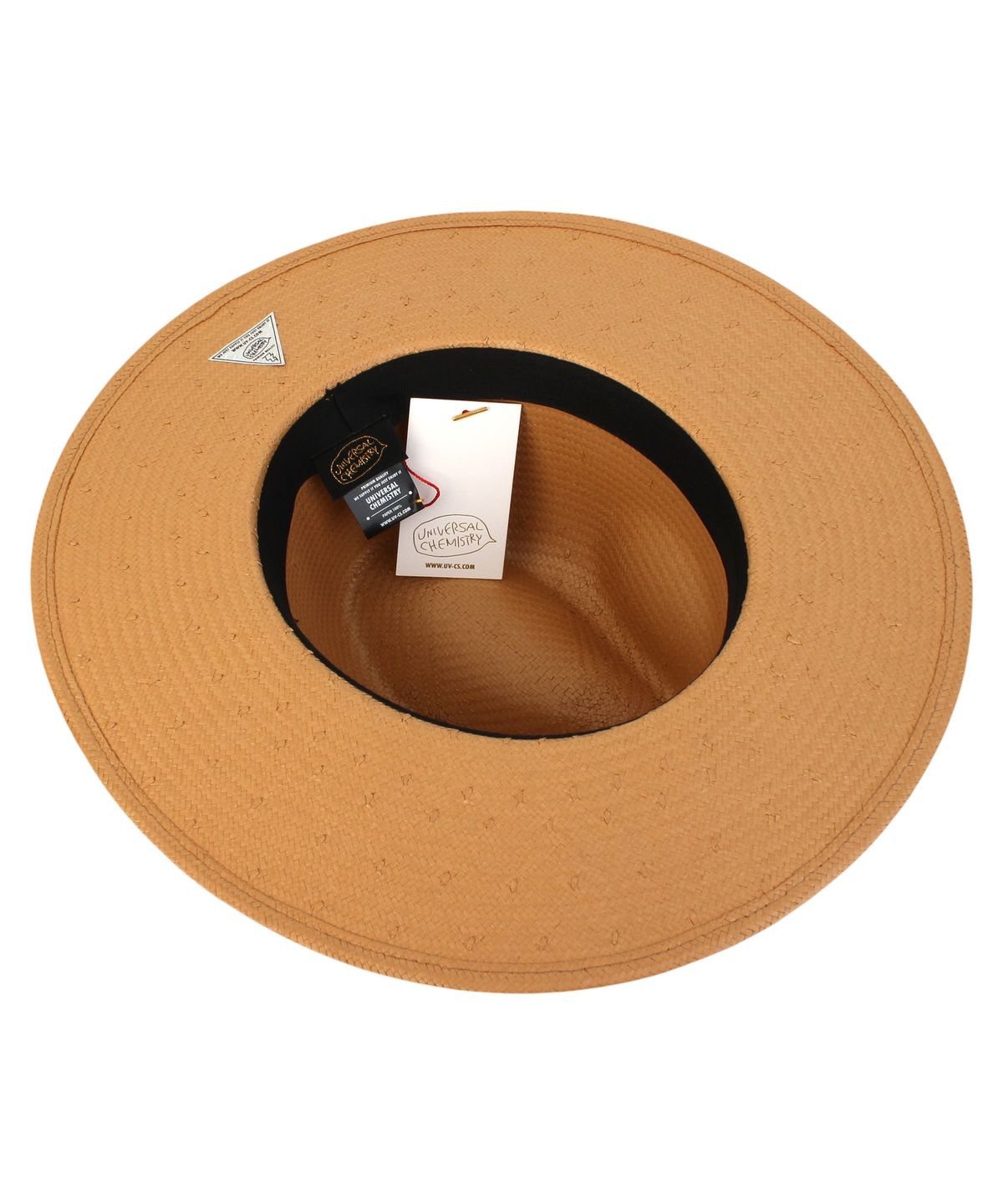 유니버셜 케미스트리(UNIVERSAL CHEMISTRY) Stripe Line Beige Long Fedora 여름페도라