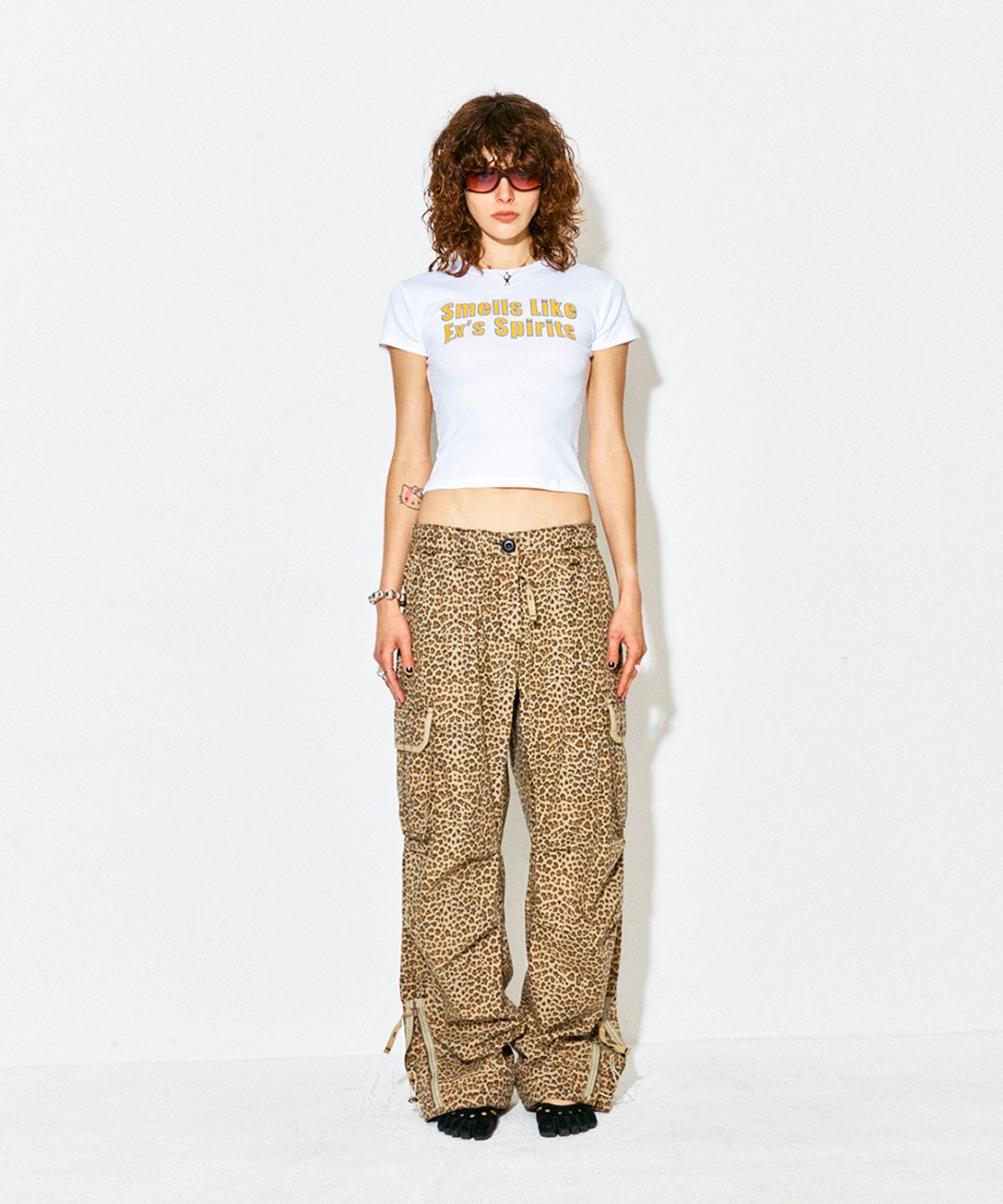 하이타이드 프랭키(HIGHTIDEFRANKIE) Lightweight Coated Cargo Pants Leopard