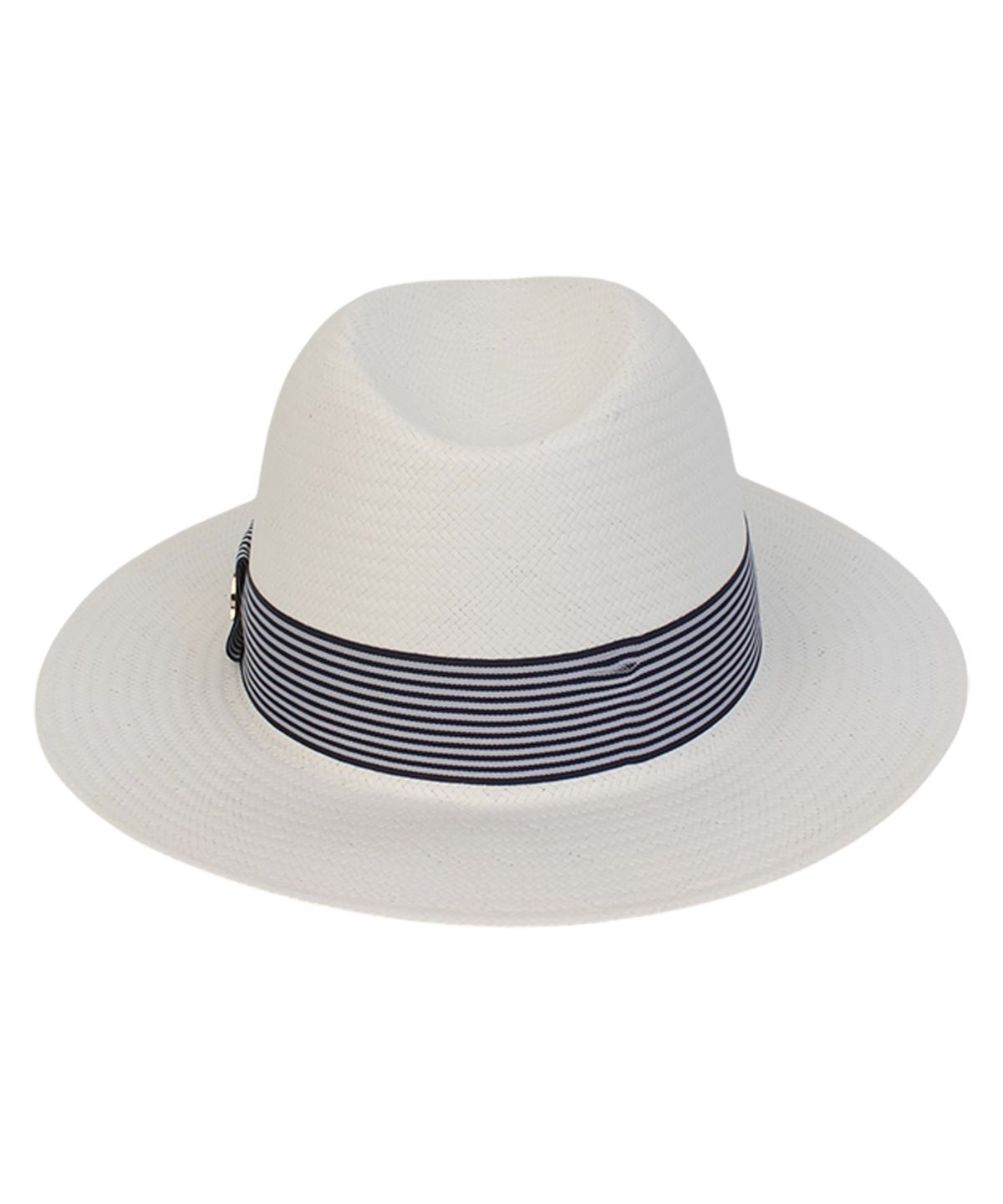 유니버셜 케미스트리(UNIVERSAL CHEMISTRY) Stripe Line Basic White Fedora 여름페도라
