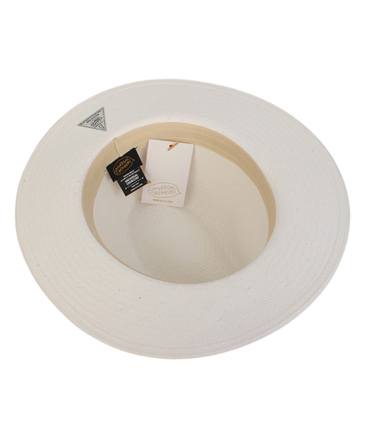 유니버셜 케미스트리(UNIVERSAL CHEMISTRY) Stripe Line Basic White Fedora 여름페도라