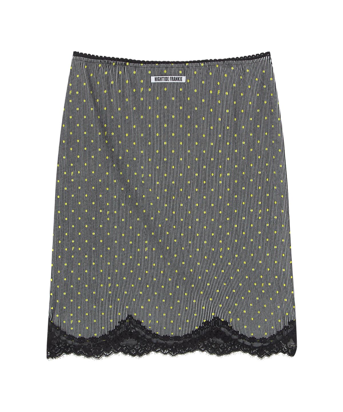하이타이드 프랭키(HIGHTIDEFRANKIE) Lace Ribbon Midi Skirt Gray