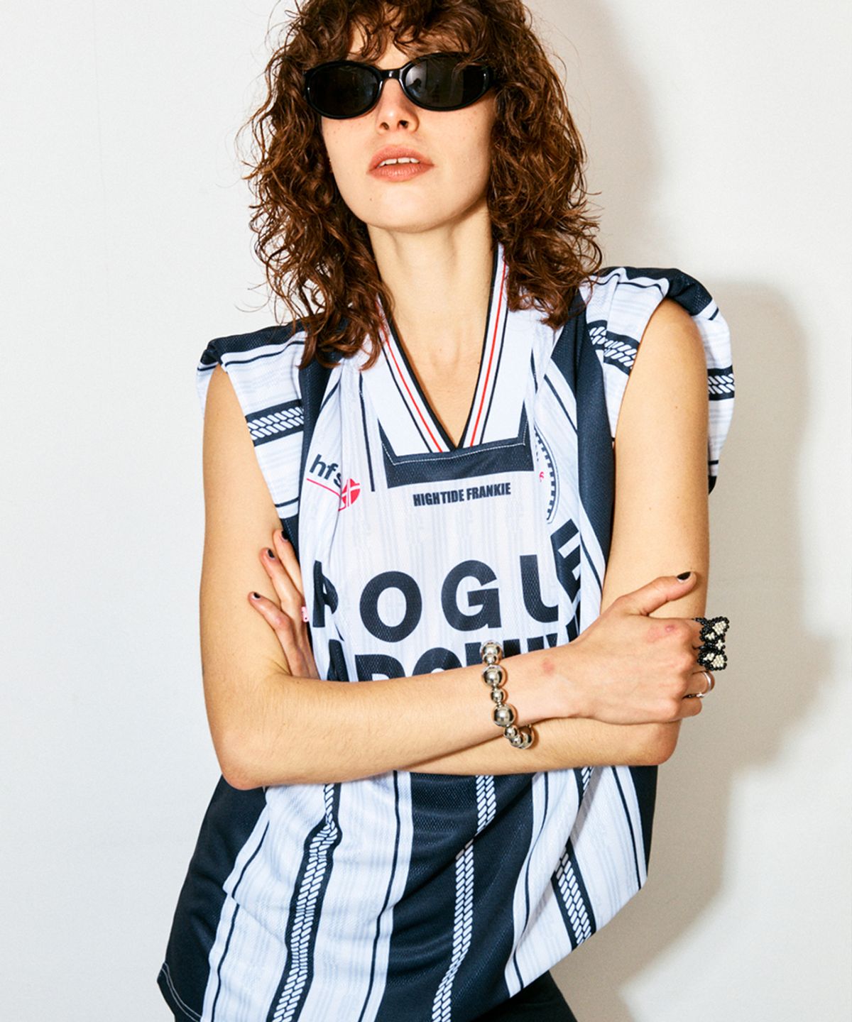 하이타이드 프랭키(HIGHTIDEFRANKIE) World Clash Football Jersey Black