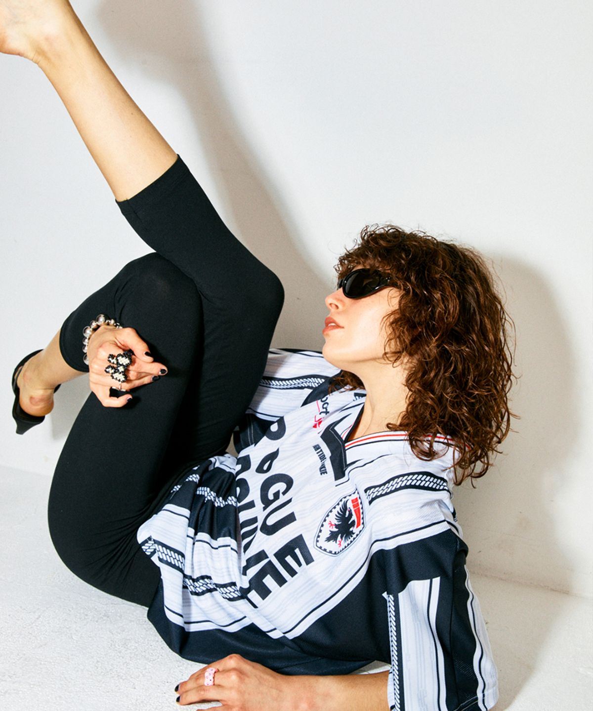 하이타이드 프랭키(HIGHTIDEFRANKIE) World Clash Football Jersey Black