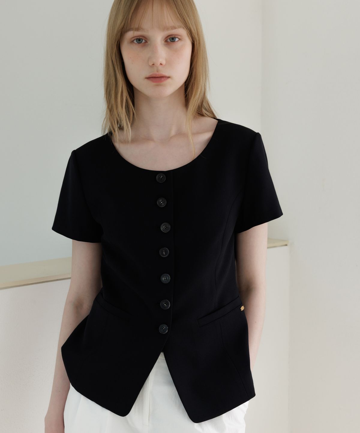 르메메(LEMEME) Elie Line Jacket Black_2colors