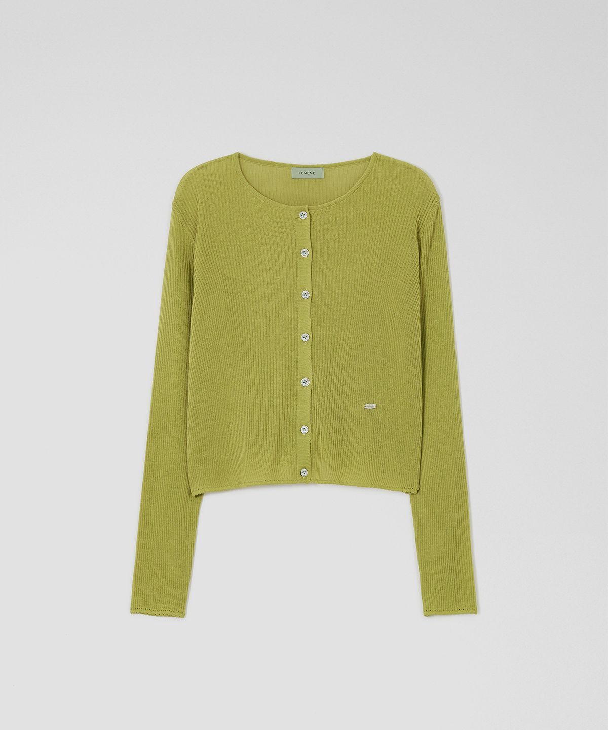 르메메(LEMEME) Linen Air Crop Cardigan_3colors
