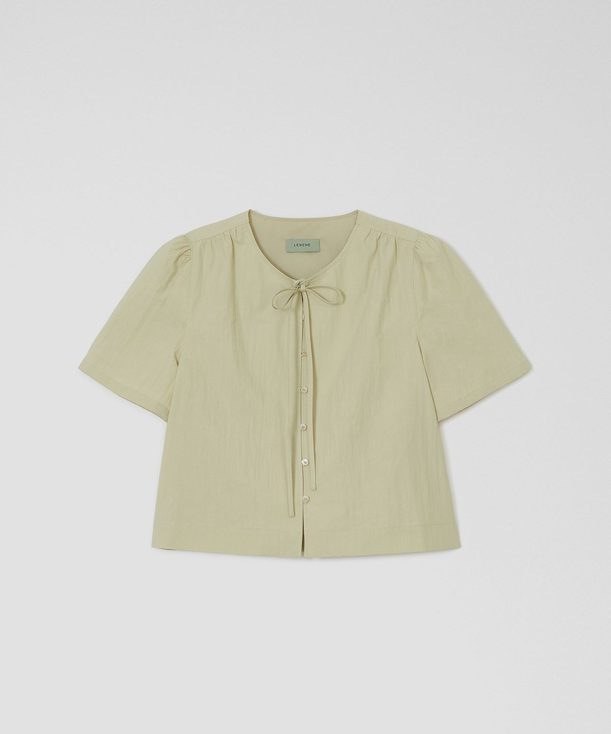 르메메(LEMEME) Marie Half-Sleeve Blouse_2colors