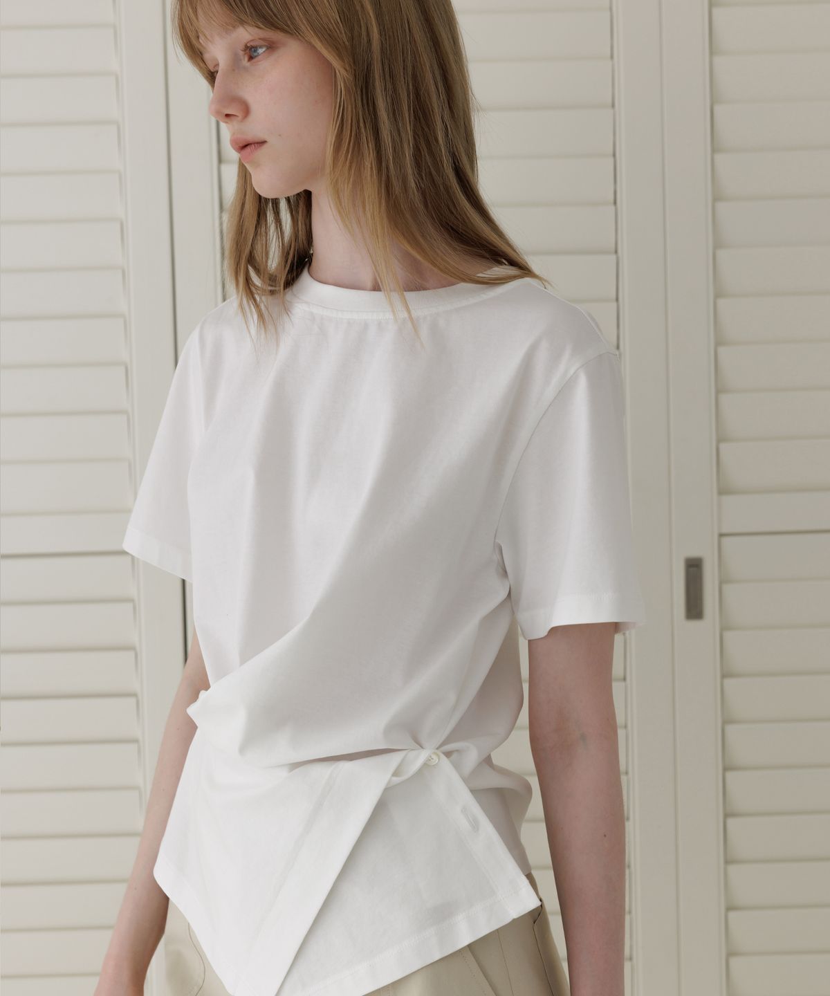 르메메(LEMEME) Elan Drape Jersey Top_3colors