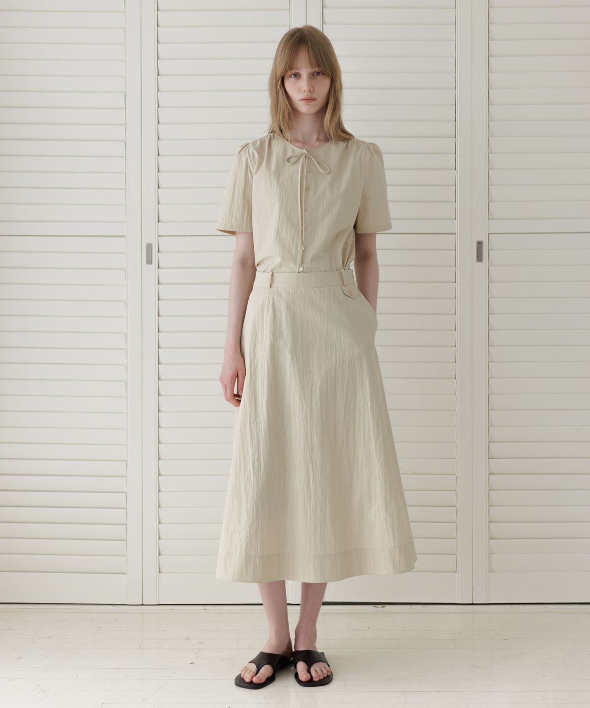 르메메(LEMEME) Marie Flare Skirt_2colors