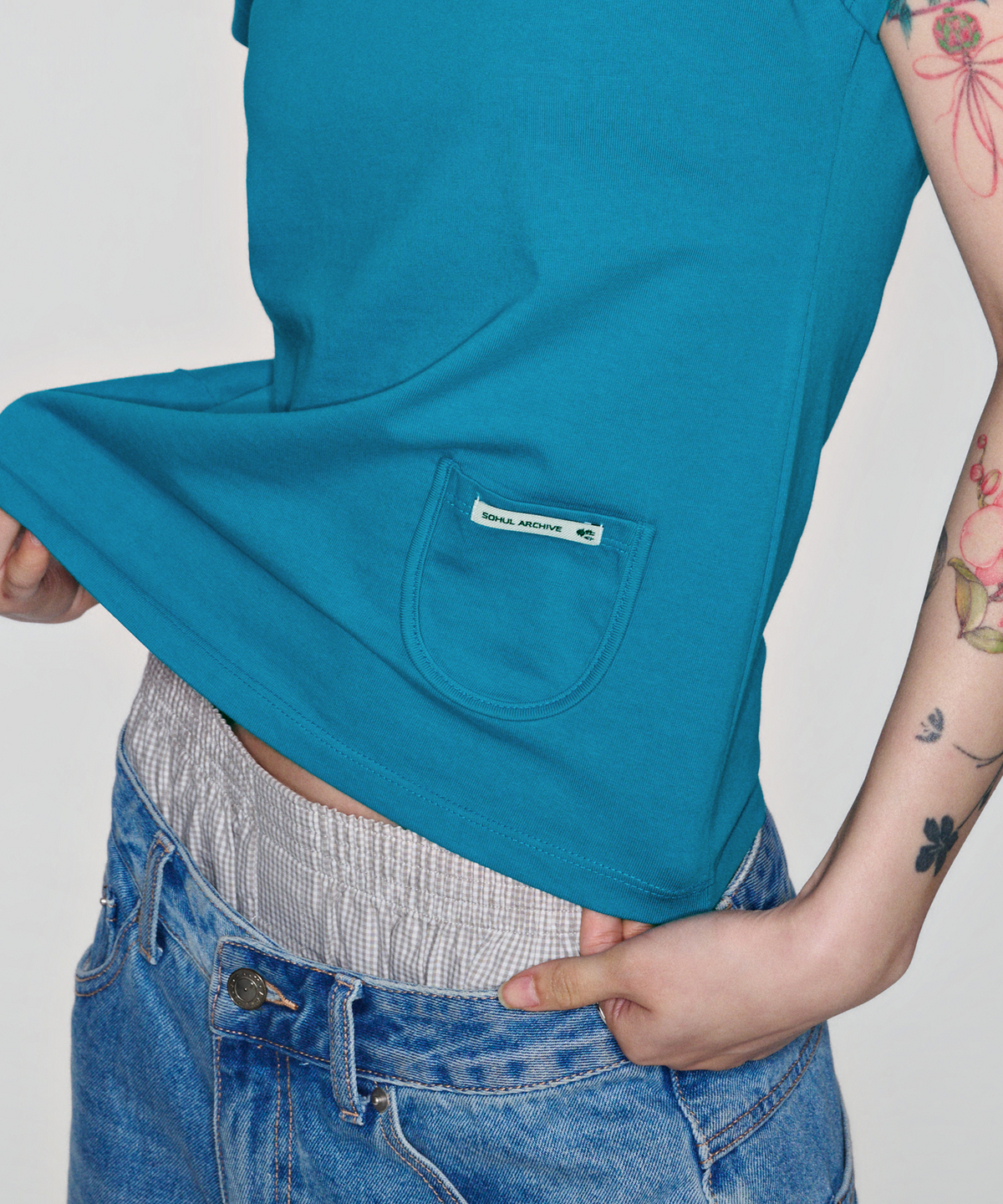 소흘(SOHUL) Pocket T (아쿠아)