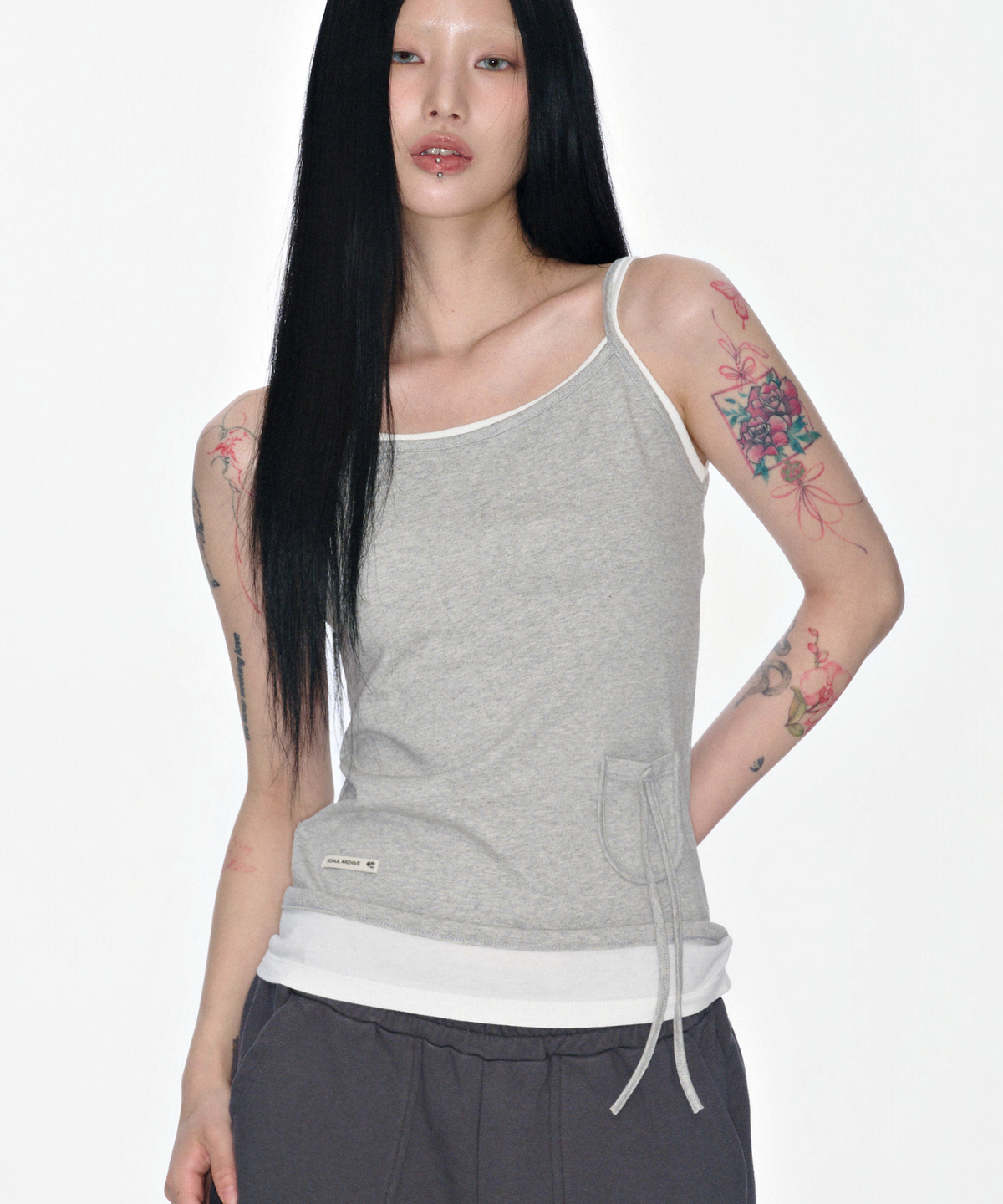 소흘(SOHUL) Layered Sleeveless (멜란지)