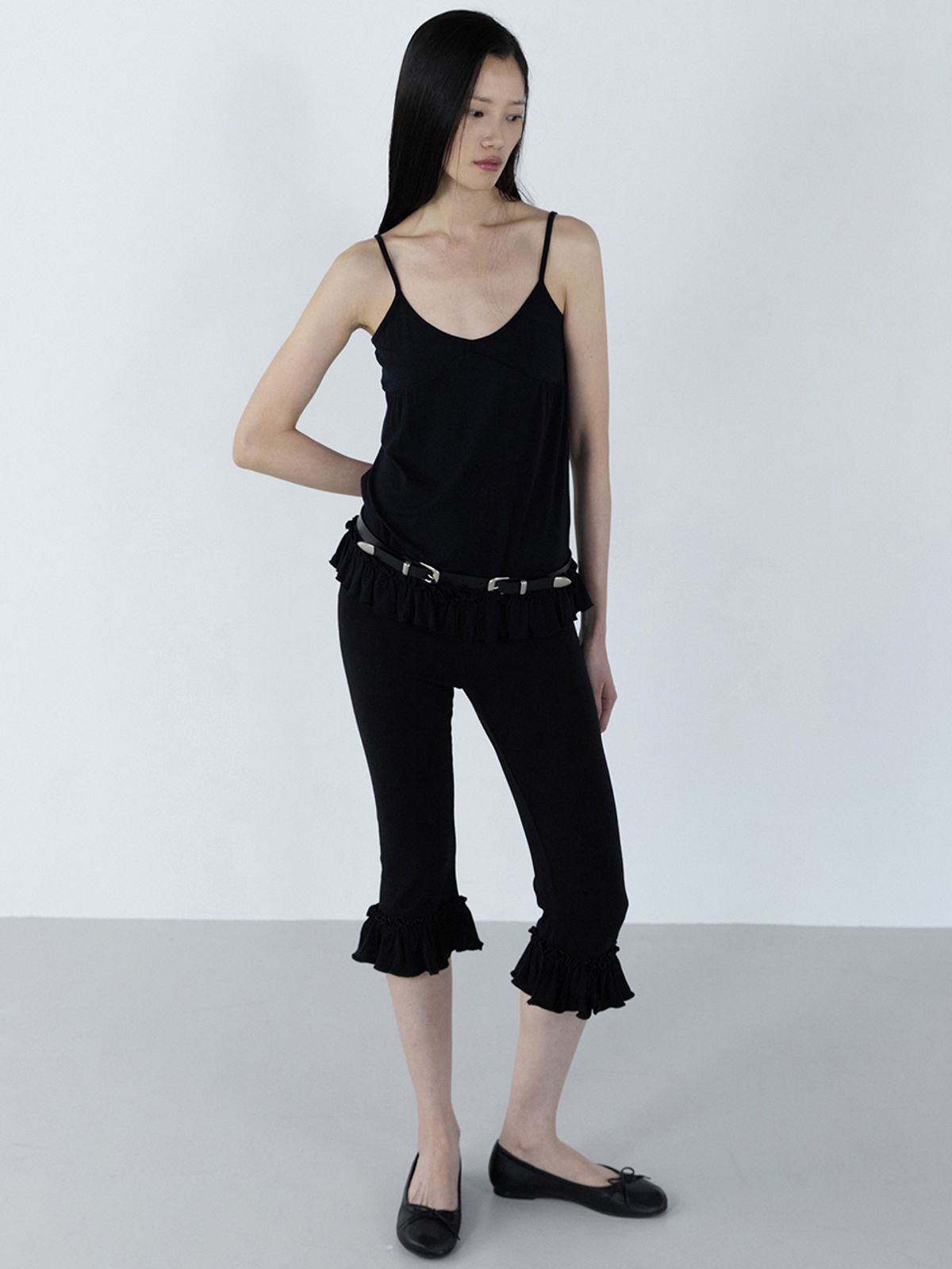 세릭(CERRIC) Frill Banding Pants _ Black