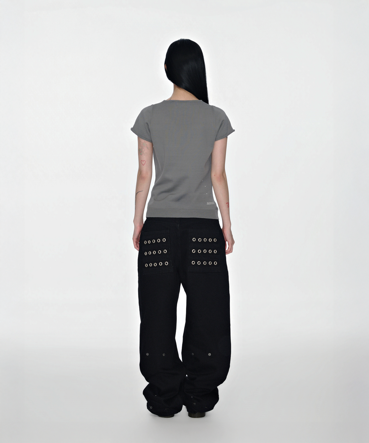 소흘(SOHUL) Cr Back Knit V-T (딥)