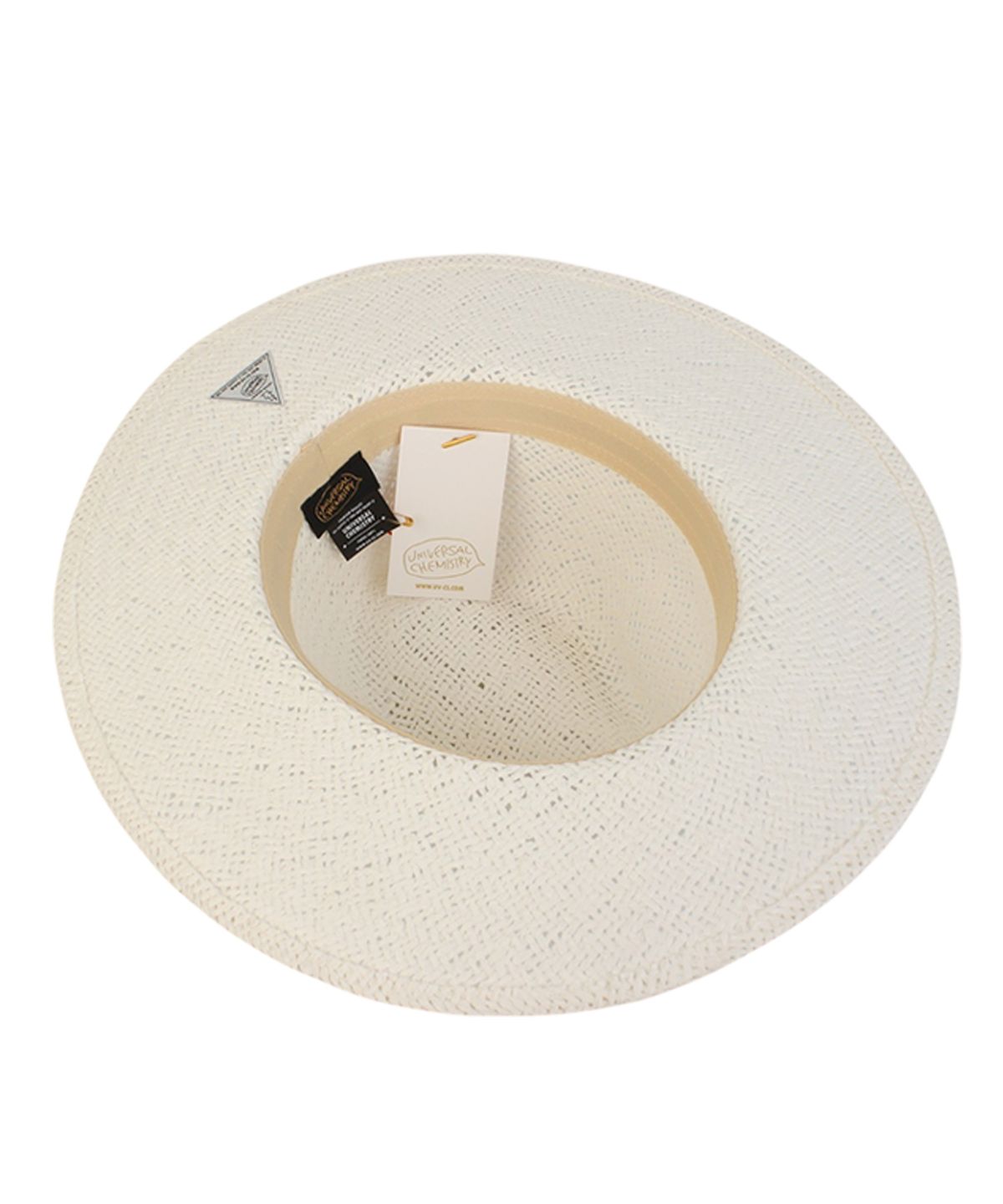유니버셜 케미스트리(UNIVERSAL CHEMISTRY) Swing Stripe Line White Fedora 여름페도라