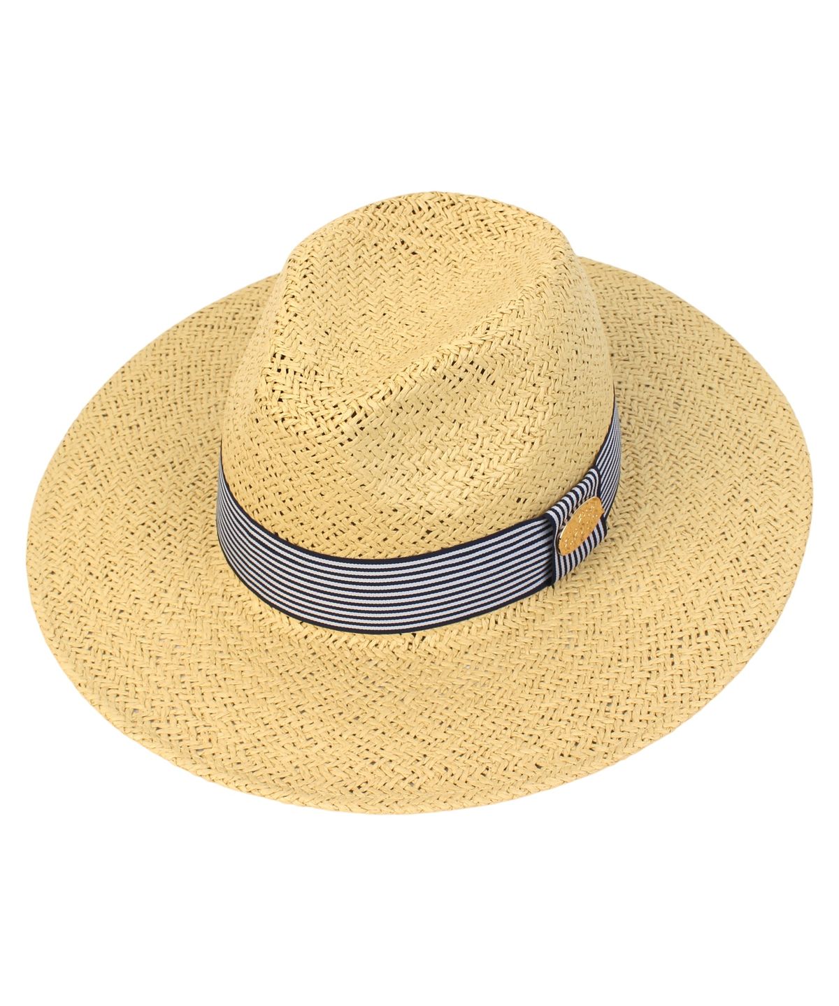 유니버셜 케미스트리(UNIVERSAL CHEMISTRY) Swing Stripe Line Beige Fedora 여름페도라