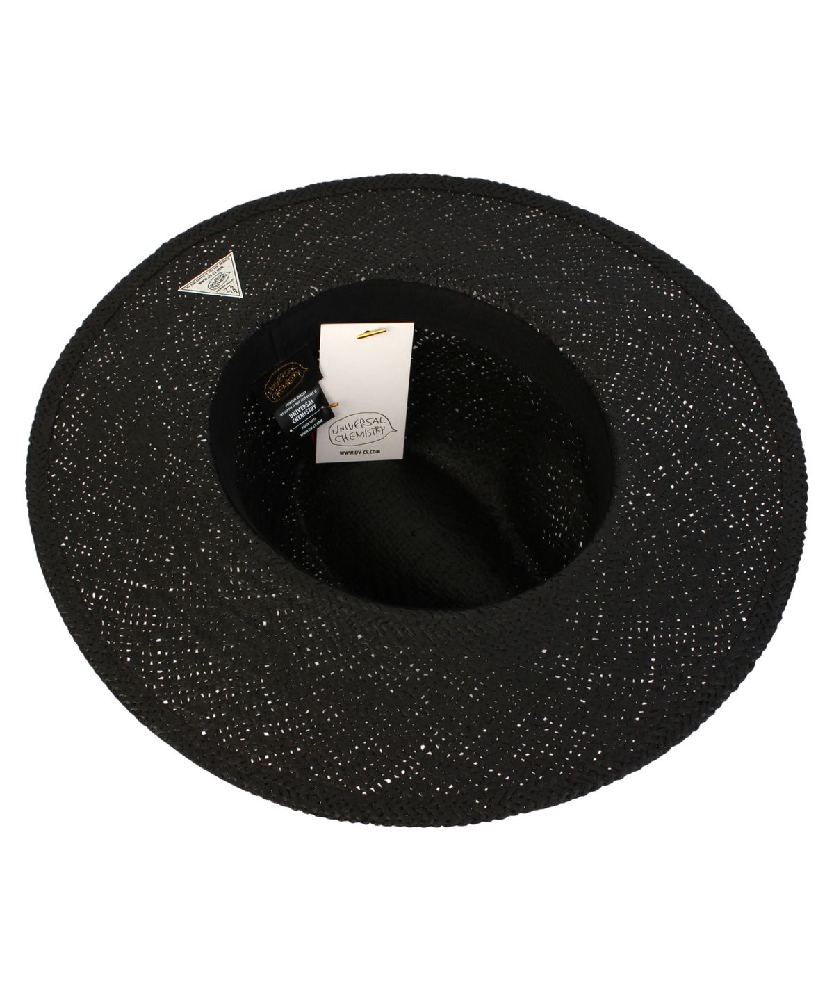유니버셜 케미스트리(UNIVERSAL CHEMISTRY) Swing Stripe Line Black Fedora 여름페도라