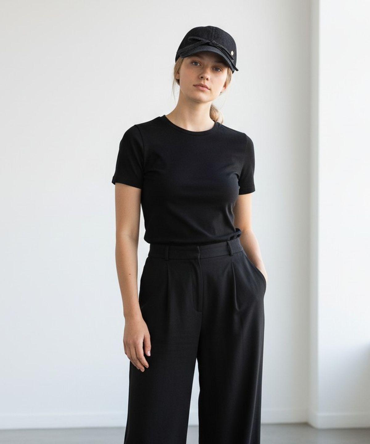 유니버셜 케미스트리(UNIVERSAL CHEMISTRY) Musubi Black Denim Ballcap 데님볼캡
