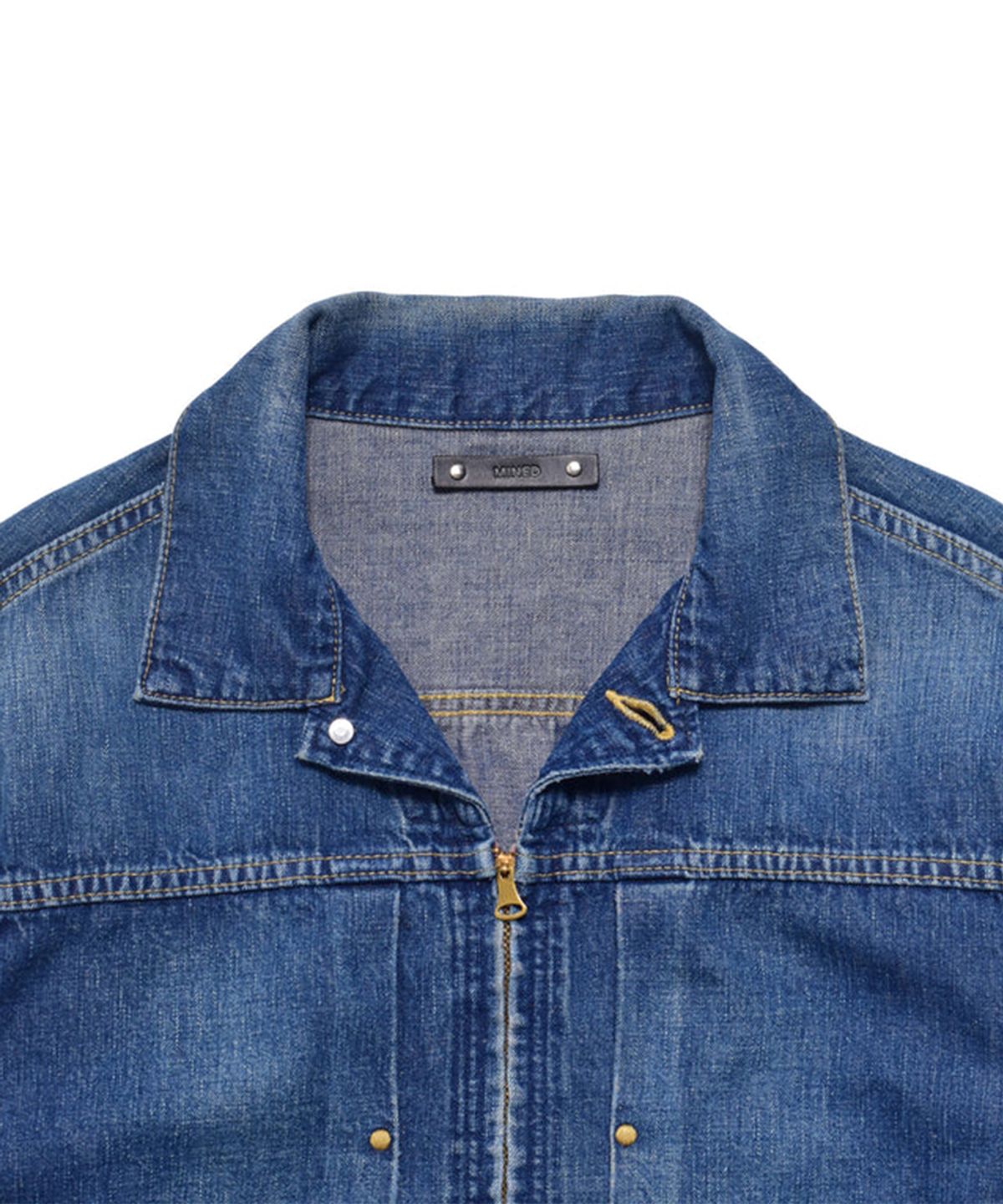 마인데님(MINEDENIM) Grainy Denim Zipup GJKT - USD