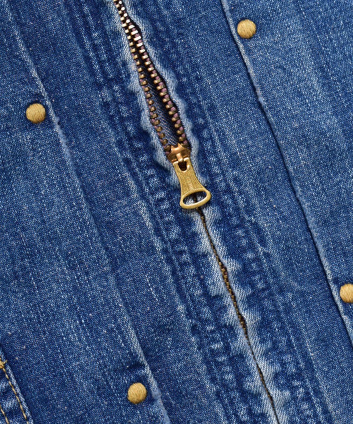 마인데님(MINEDENIM) Grainy Denim Zipup GJKT - USD