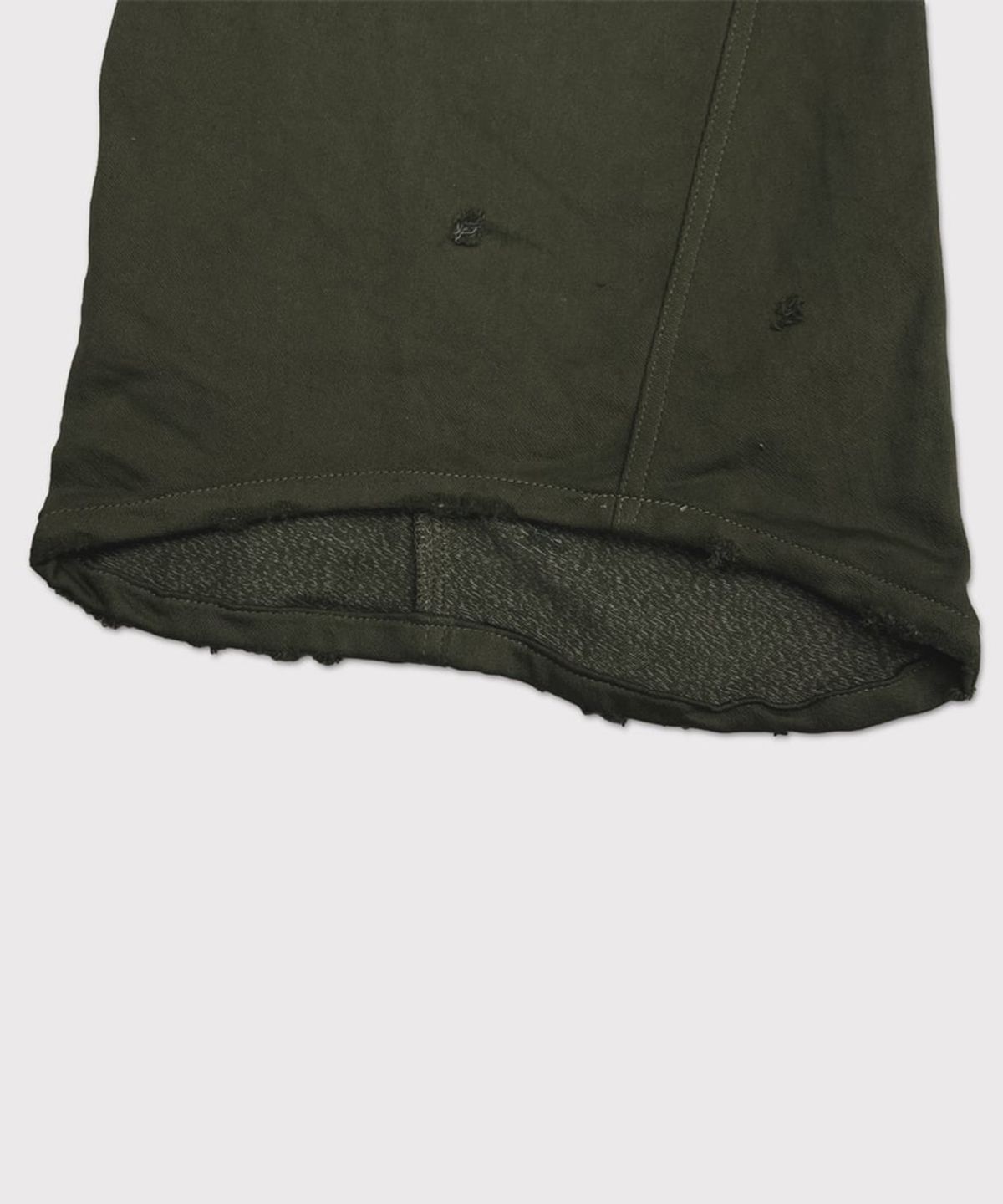 마이너스(MINUS) Home Flare Jeans With Damaged(INLAY DENIM) - OLIVE
