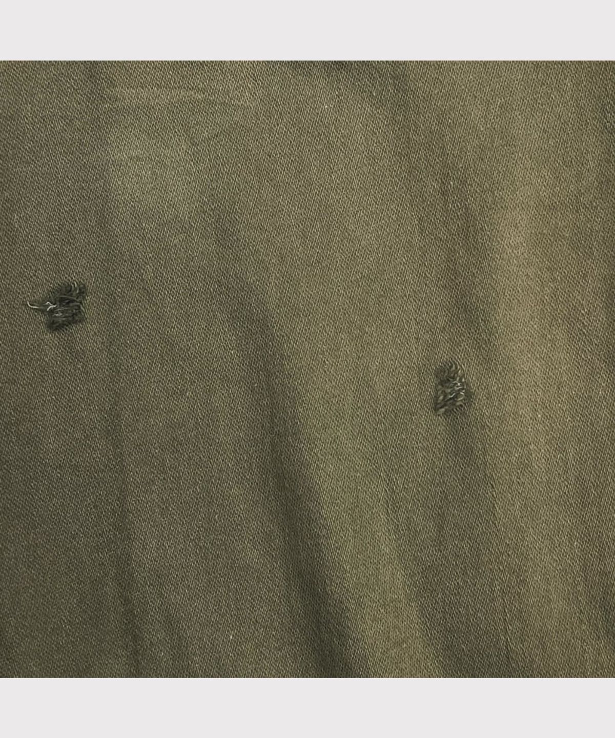 마이너스(MINUS) Home Flare Jeans With Damaged(INLAY DENIM) - OLIVE