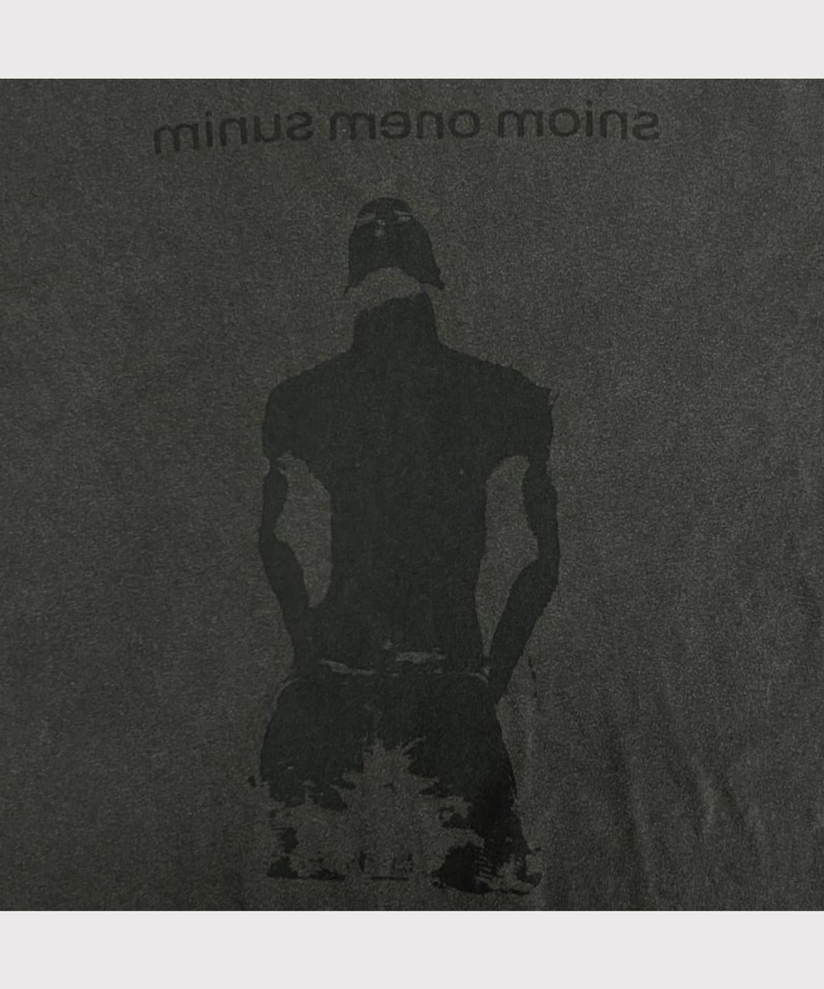 마이너스(MINUS) Bootleg Tee(A MANS SHADOW)10YEARS - BLACK