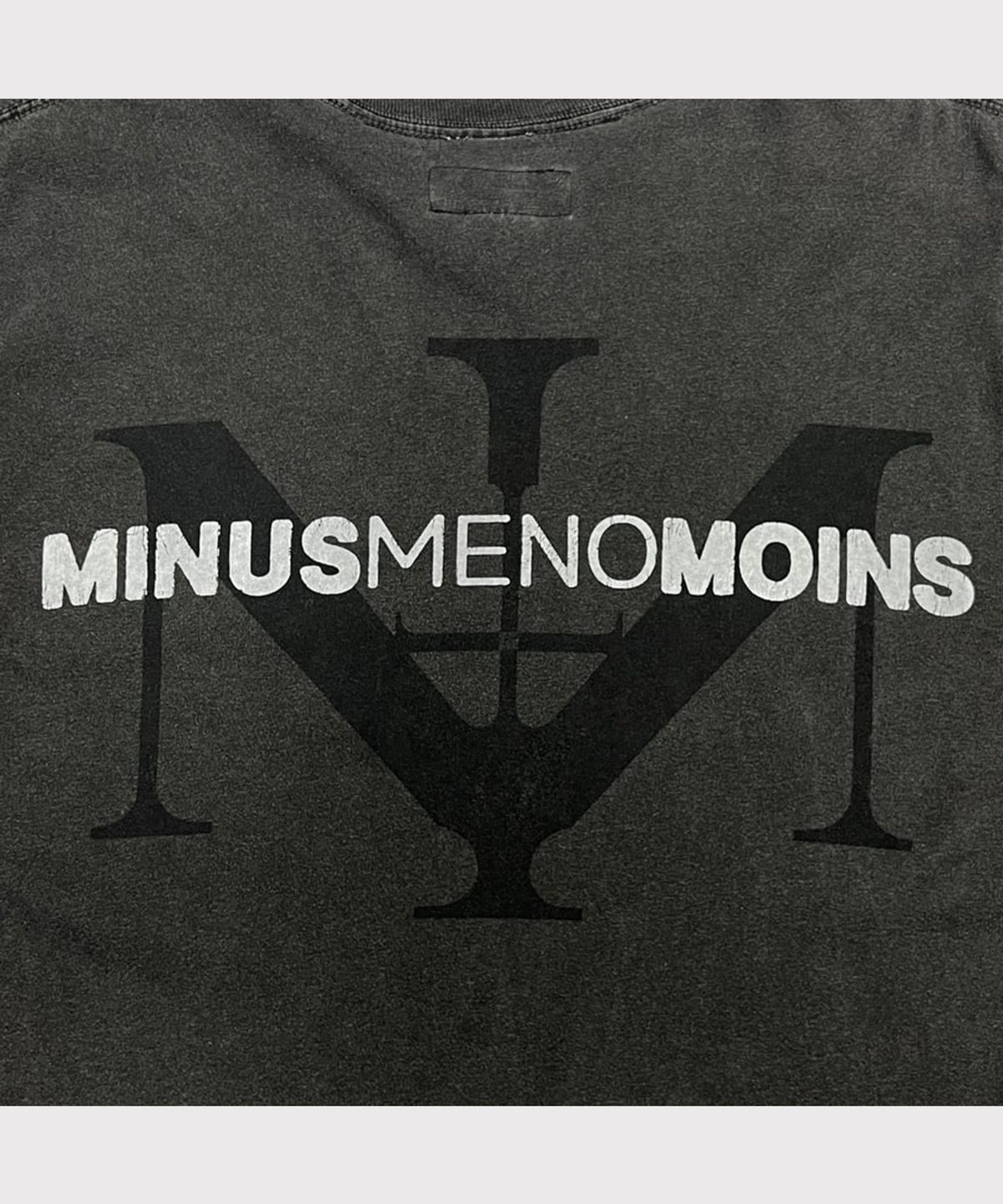 마이너스(MINUS) Bootleg Tee(A MANS SHADOW)10YEARS - BLACK