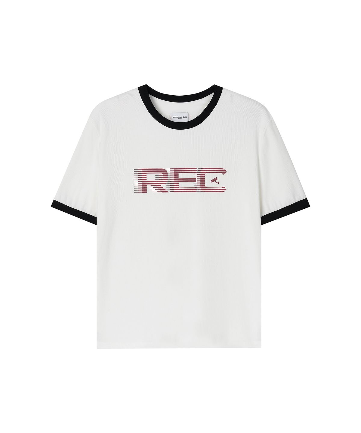 레코딩하우스(RECORDINGHOUSE) REC GRAPHIC RINGER T-SHIRT [WHITE]