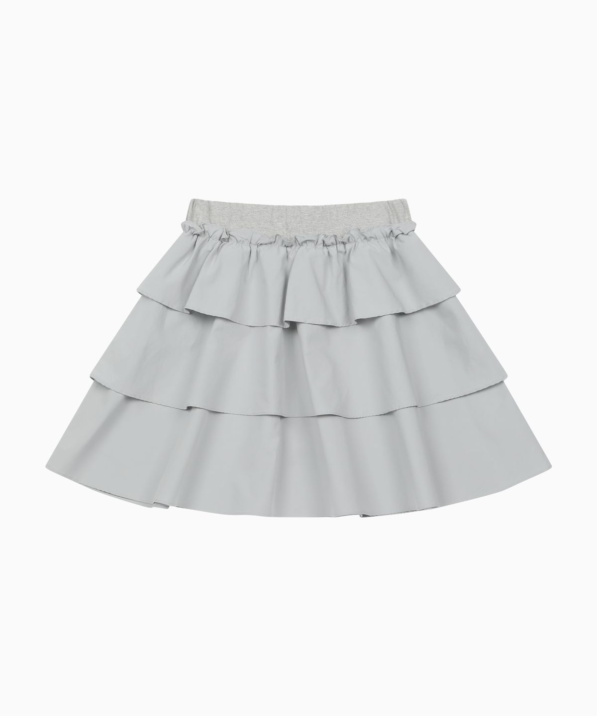 오헤시오(OHESHIO) MIXED BANDING SHIRRING SKIRT, SKY BLUE