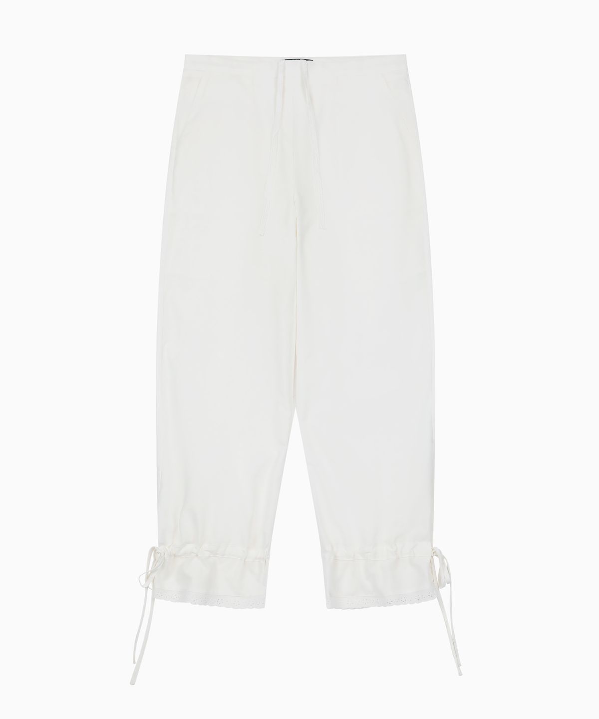 오헤시오(OHESHIO) LACE STRING PANTS, WHITE