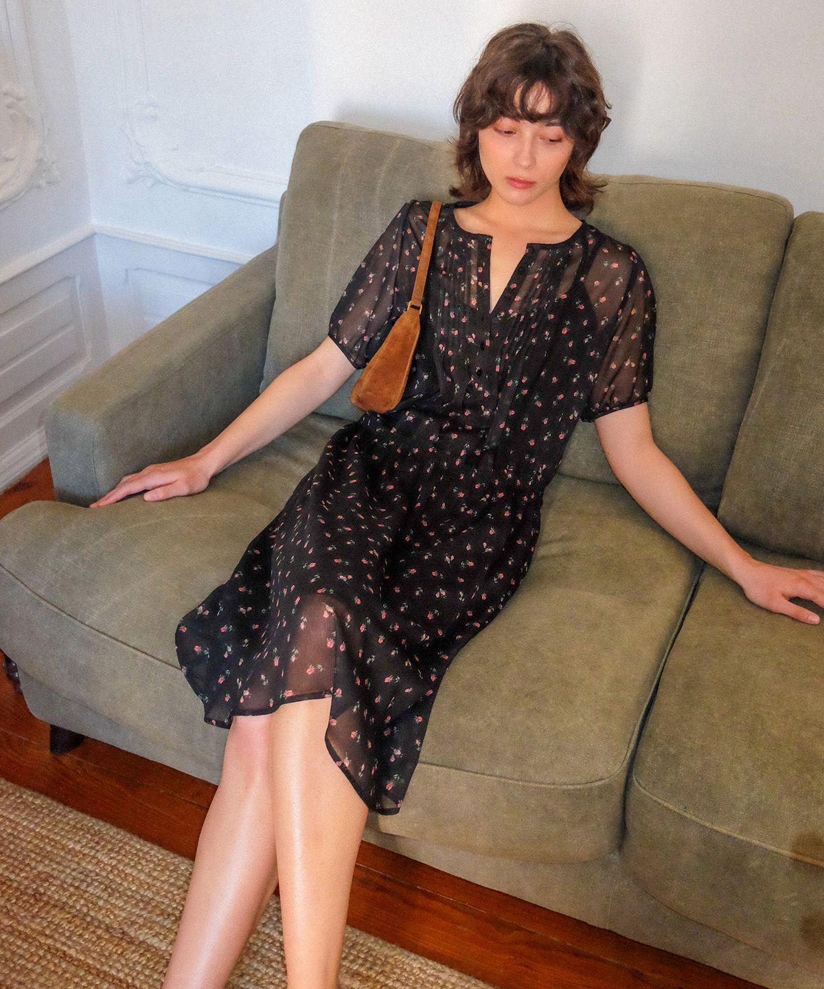 하케쉬(HACKESCH) Ann Dress_Black Flower