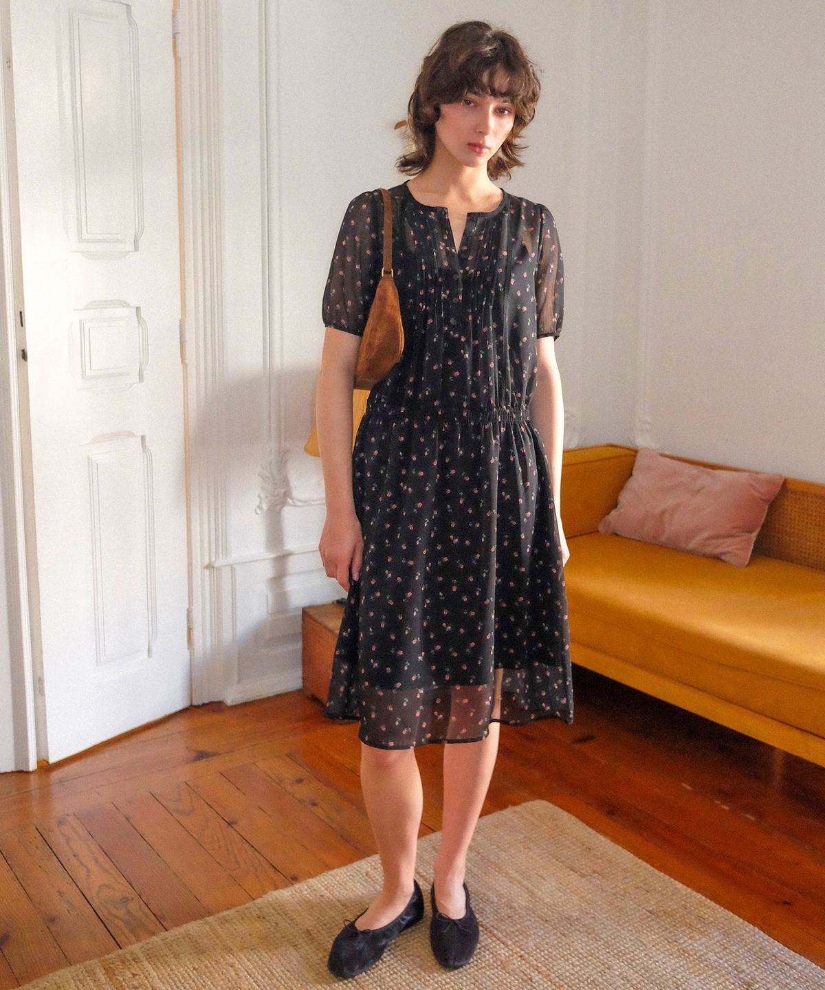 하케쉬(HACKESCH) Ann Dress_Black Flower